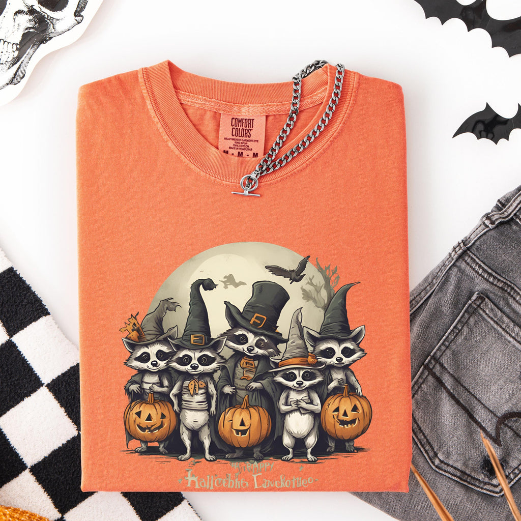 Spooky Raccoon  - Funny Halloween Tee