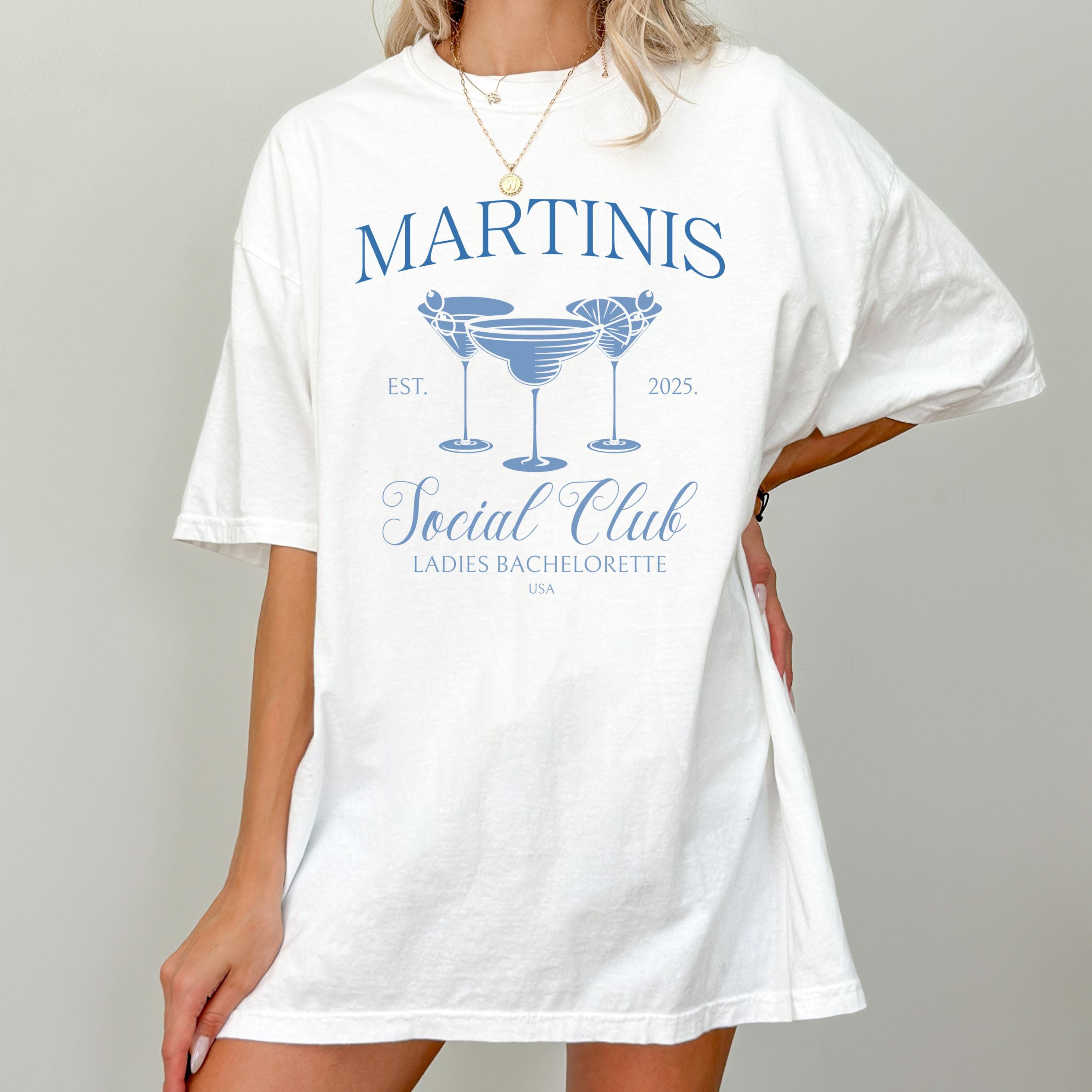 Martinis Social Club, Bachelorette party- Bride Crew Tee, Sorority Shirt
