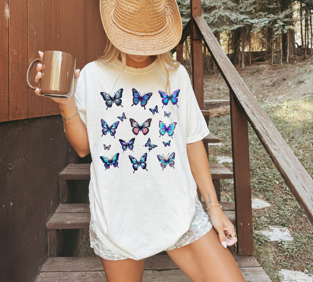 Monarch Butterfly Shirt | Purple Wings Comfort Tee
