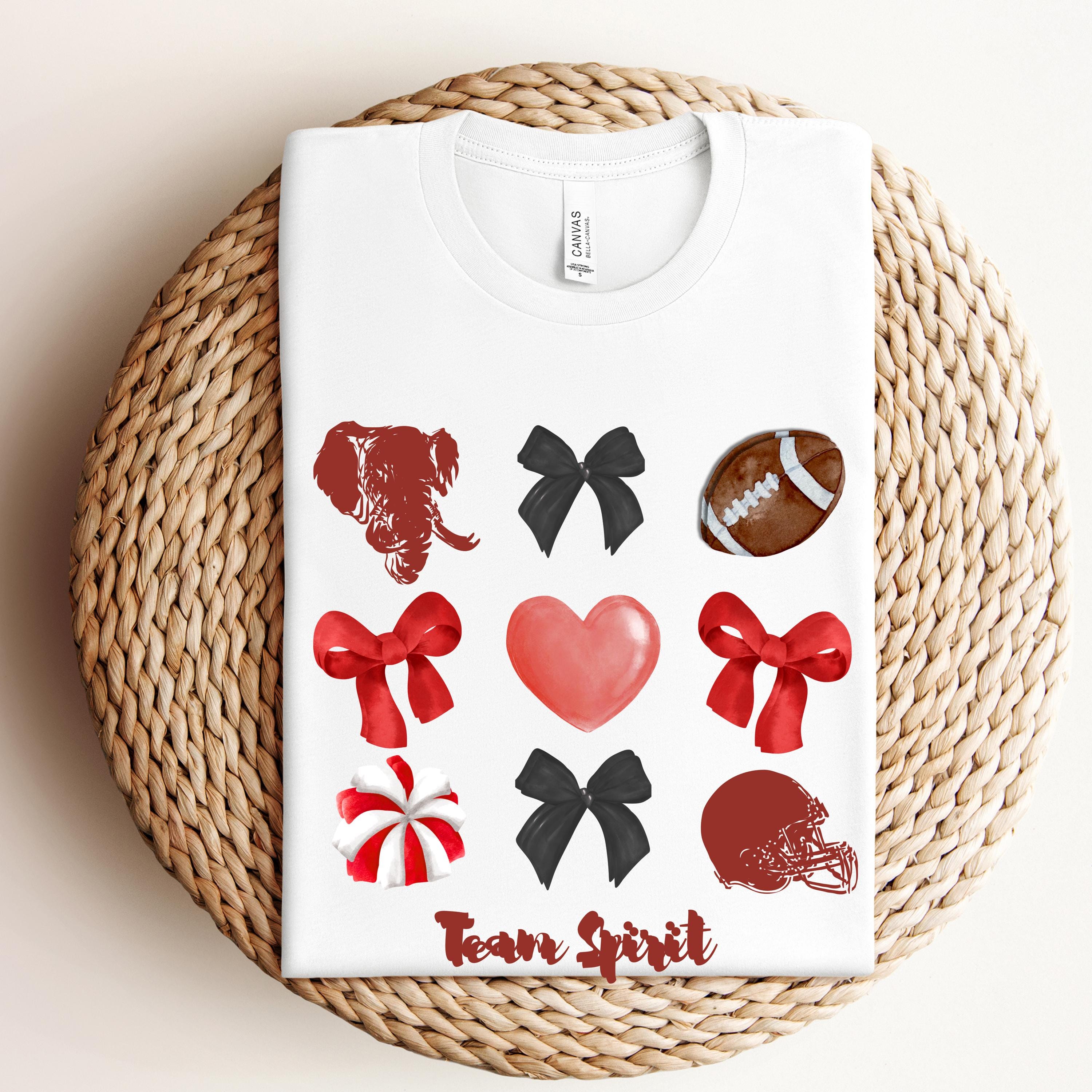 Game Day Football Shirt | School Spirit Tee | Red Black