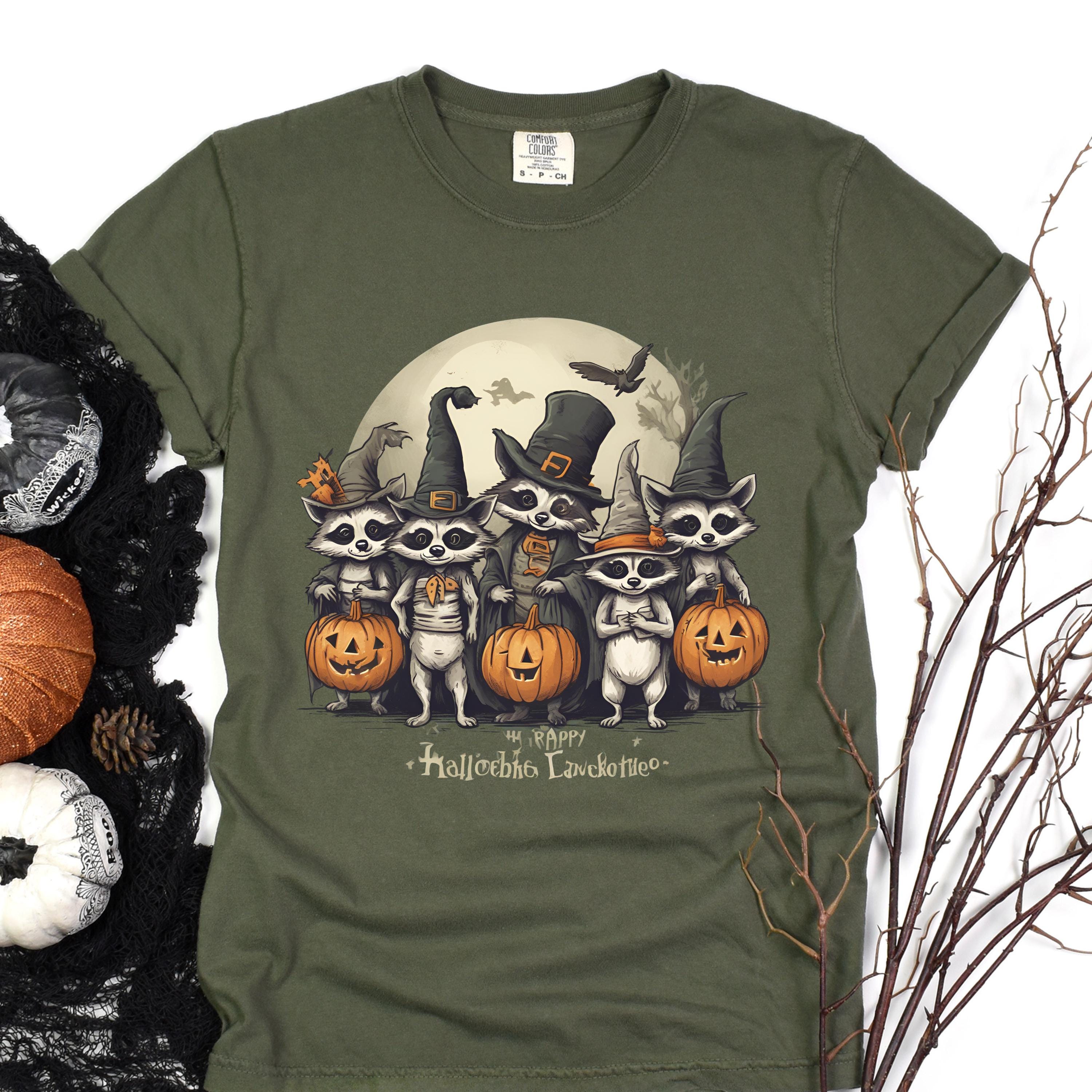 Spooky Raccoon  - Funny Halloween Tee