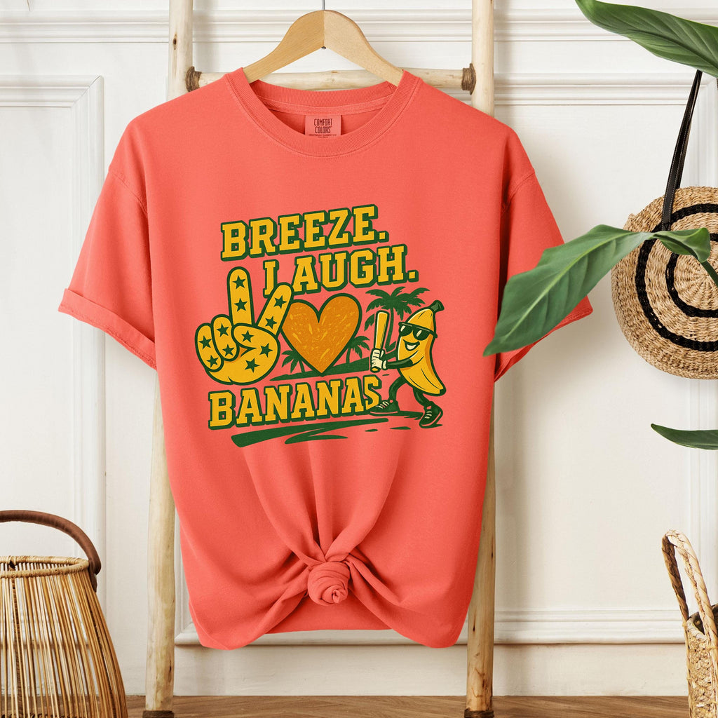 Peace Love Bananas T-Shirt: Funny Retro Fruit Graphic Tee