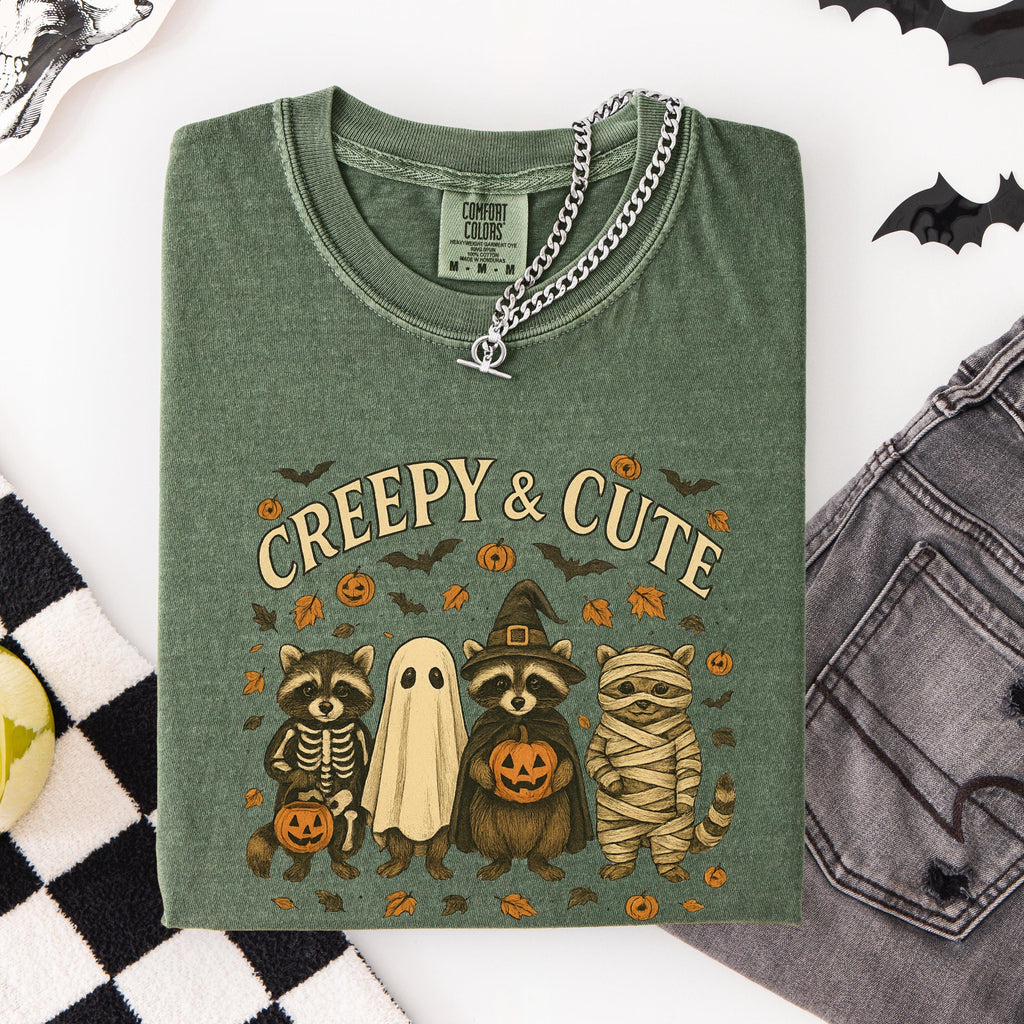 Retro Halloween Raccoon Shirt - Vintage Vibes Tee