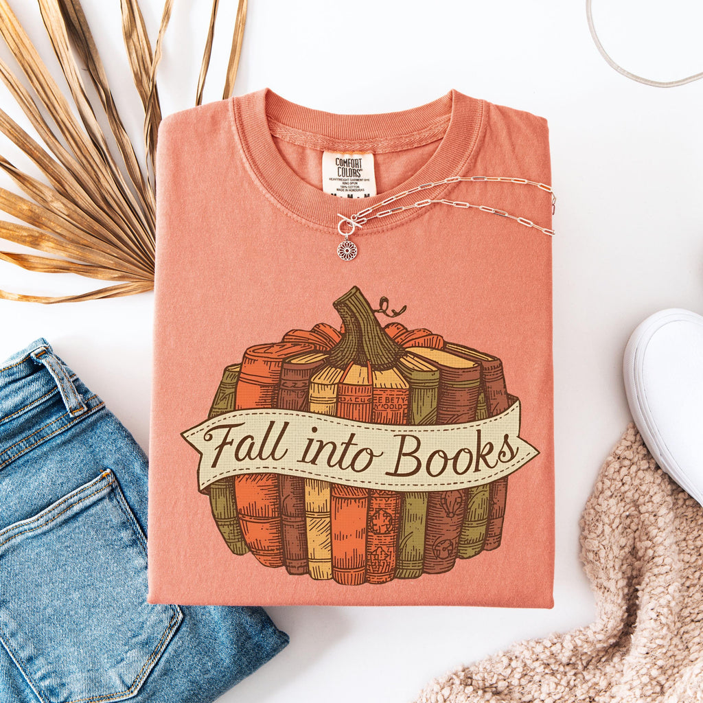 Comfort Colors Fall Book Shirt | Book Lover Gift