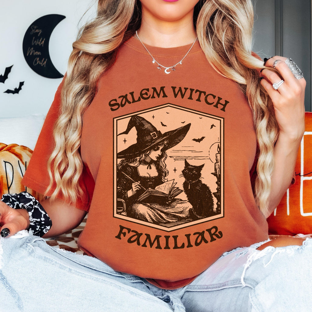 Witch Shirt – Black Cat Halloween Tee