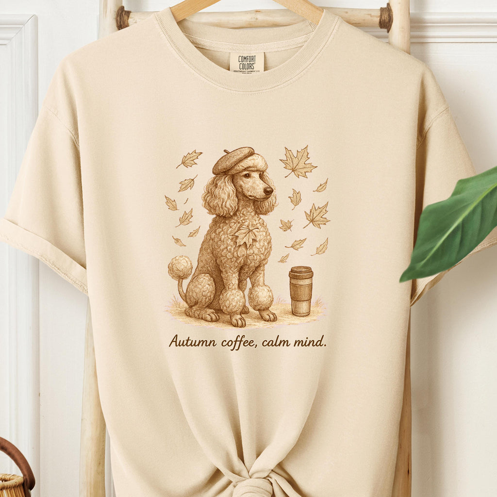 Poodle & Coffee Shirt | Comfort Colors C1717 Yam