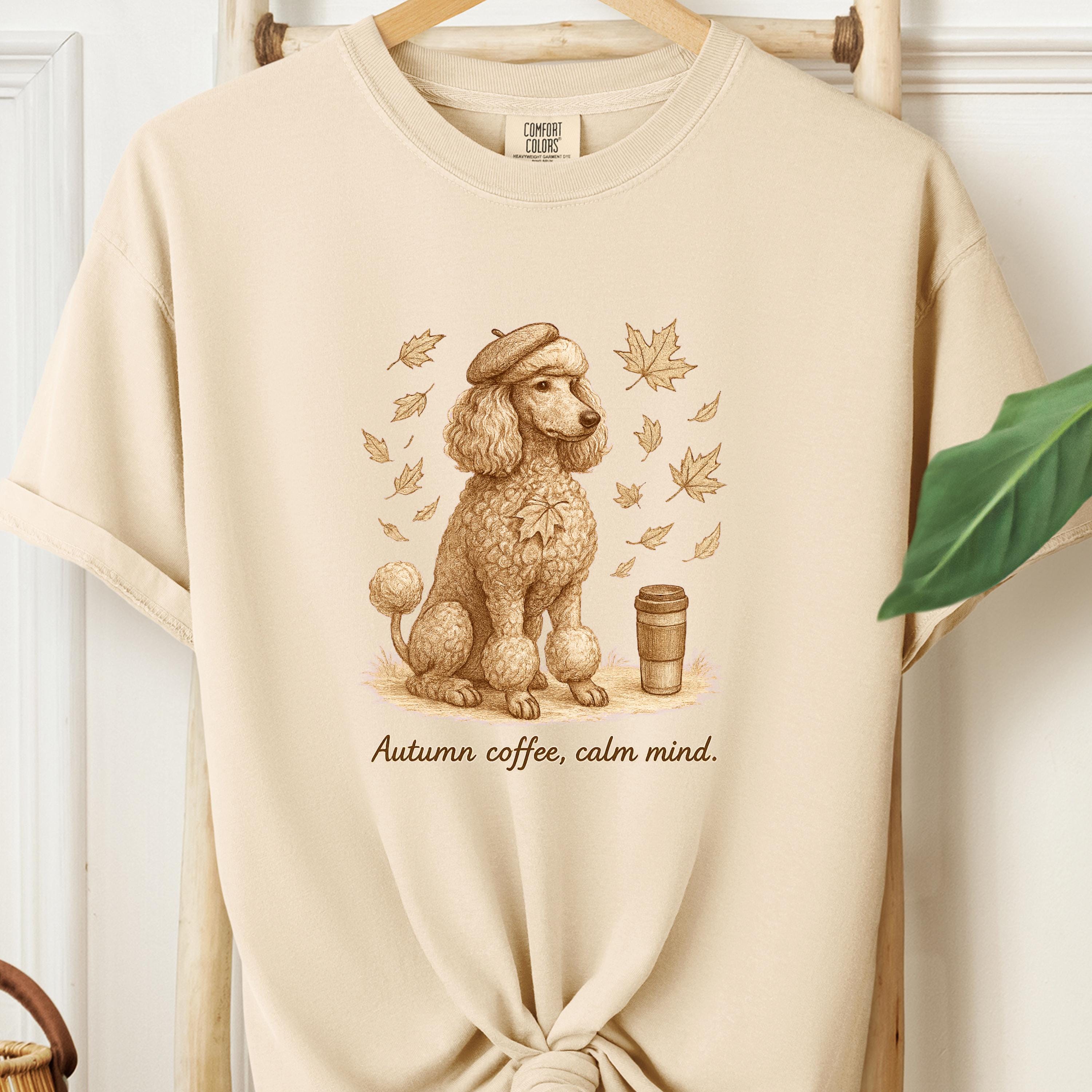 Poodle & Coffee Shirt | Comfort Colors C1717 Yam