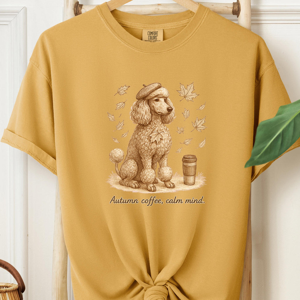 Poodle & Coffee Shirt | Comfort Colors C1717 Yam