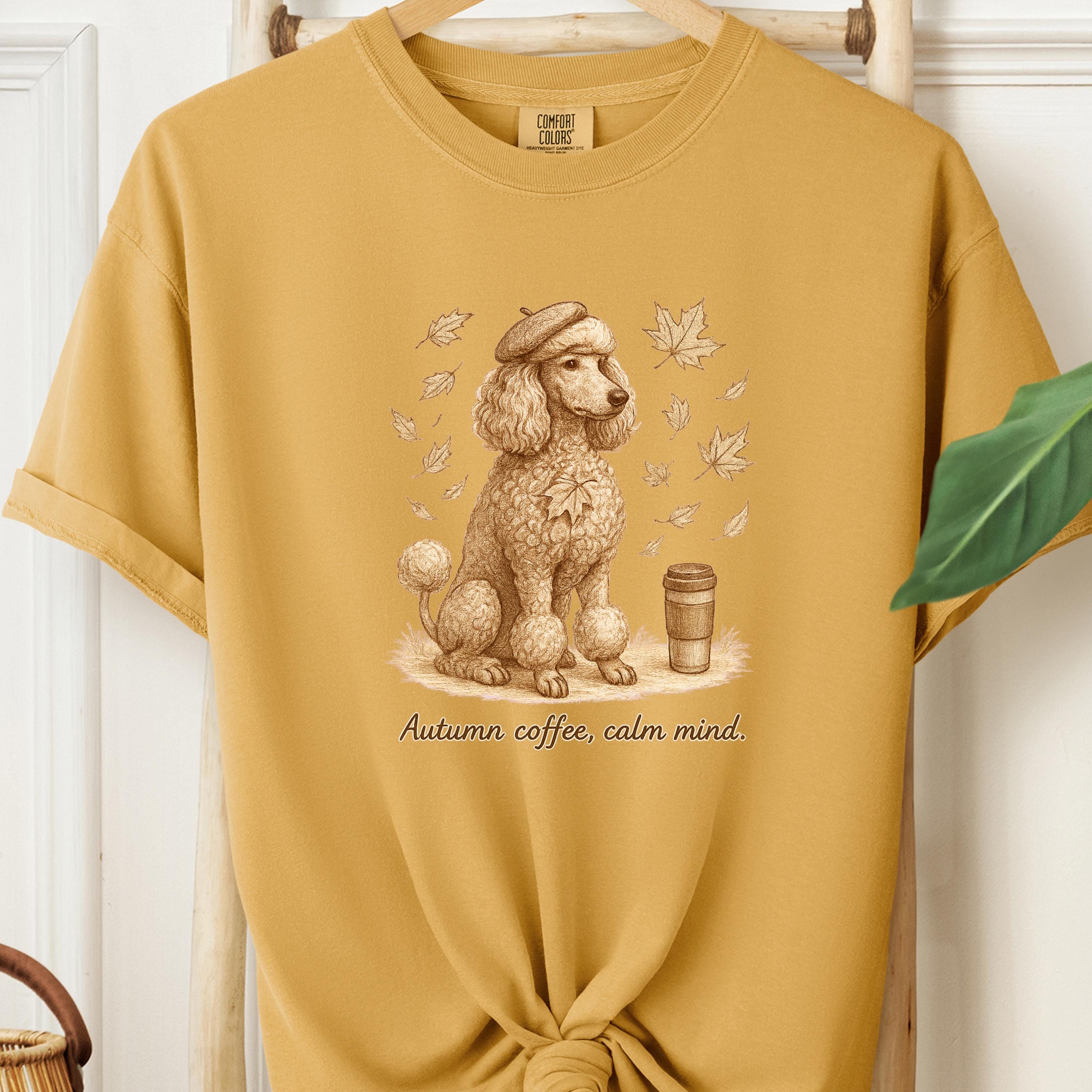 Poodle & Coffee Shirt | Comfort Colors C1717 Yam