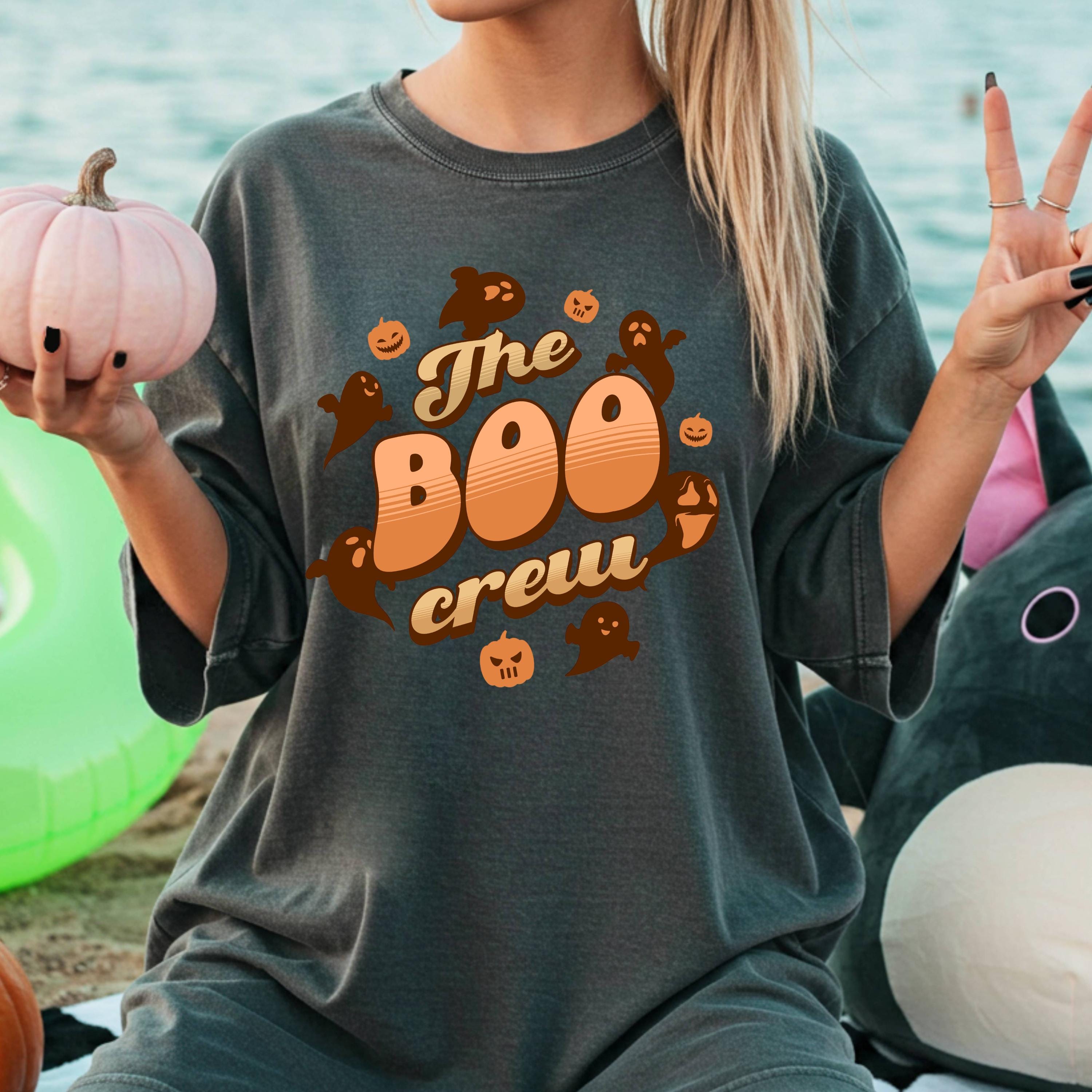 The Boo Crew - Halloween Ghosts T-Shirt, pumpkins shirt