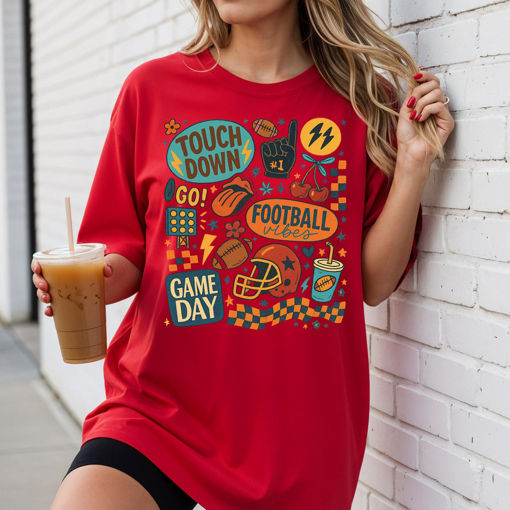 Football Mom Coquette Gameday Tee - Comfort Colors 1717