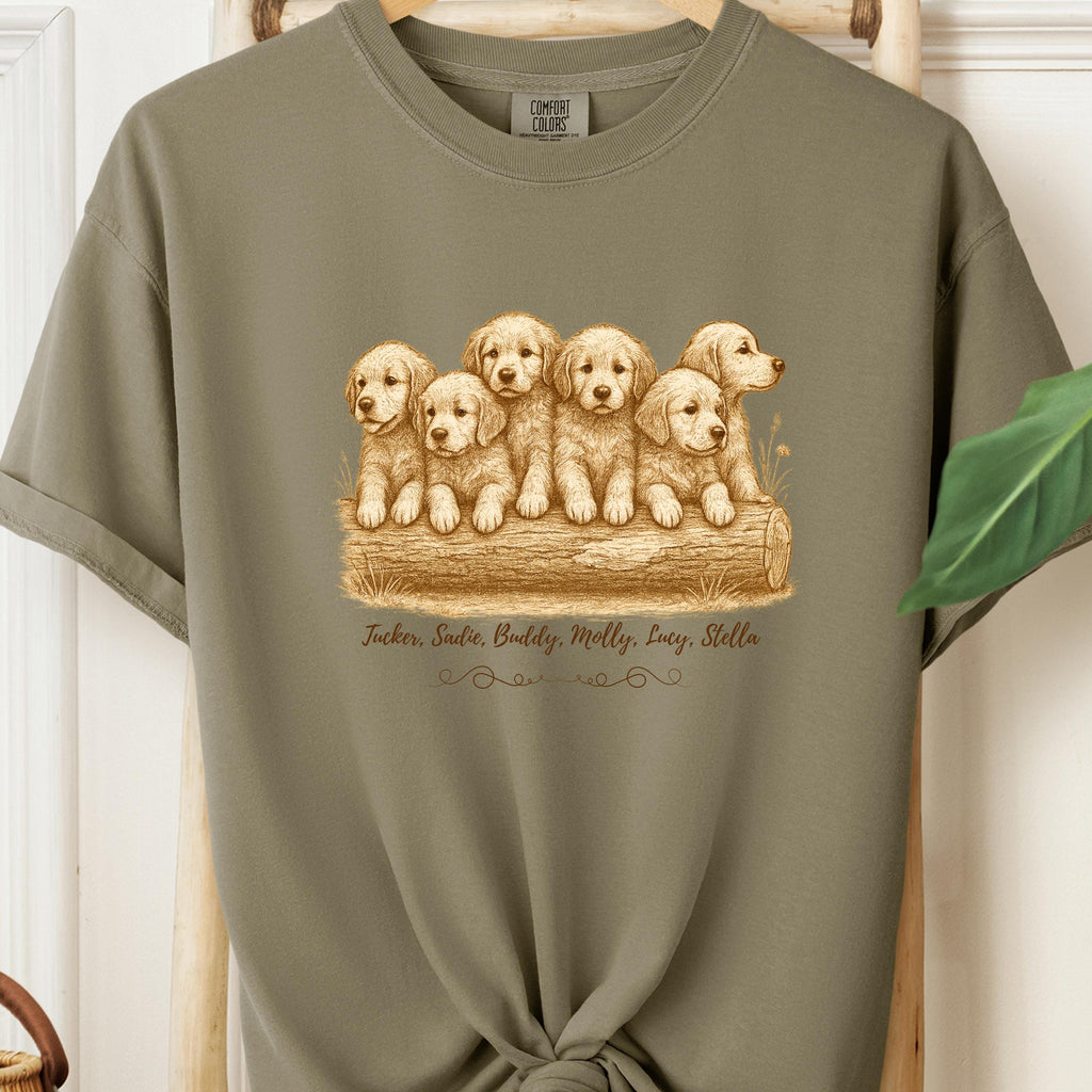 Vintage Golden Retriever Art Shirt – 90s Style Dog Lover Tee