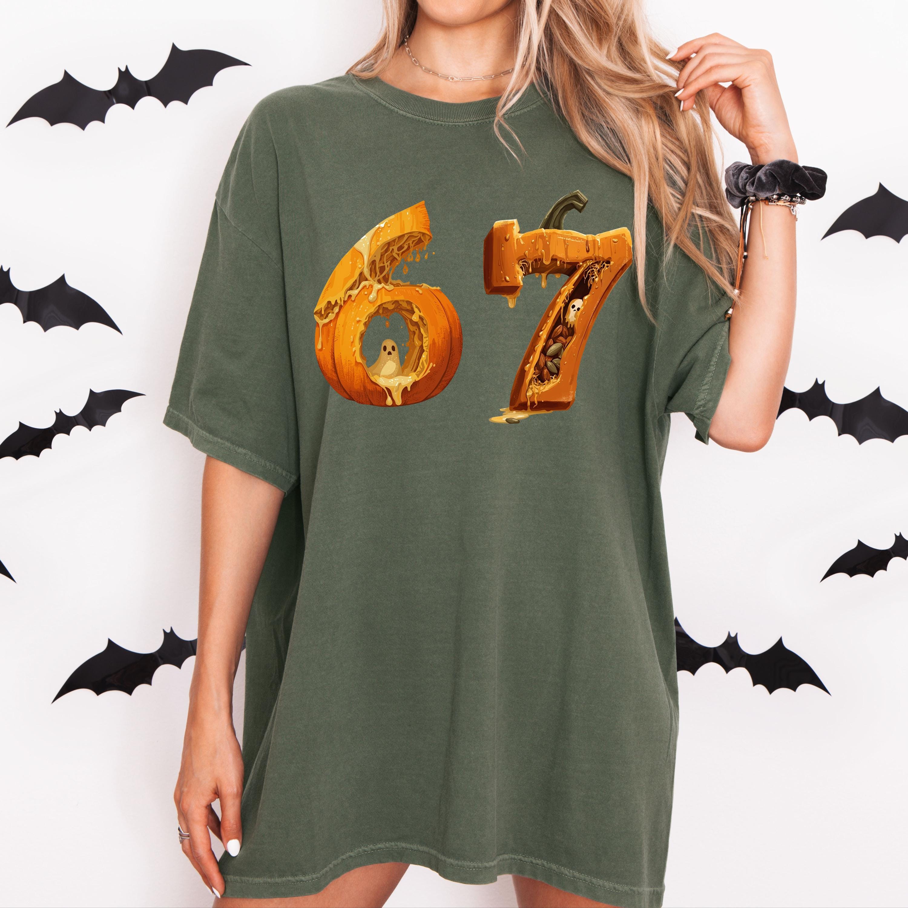 Funny 67 Meme Shirt - Trendy Six Seven Tee for Halloween