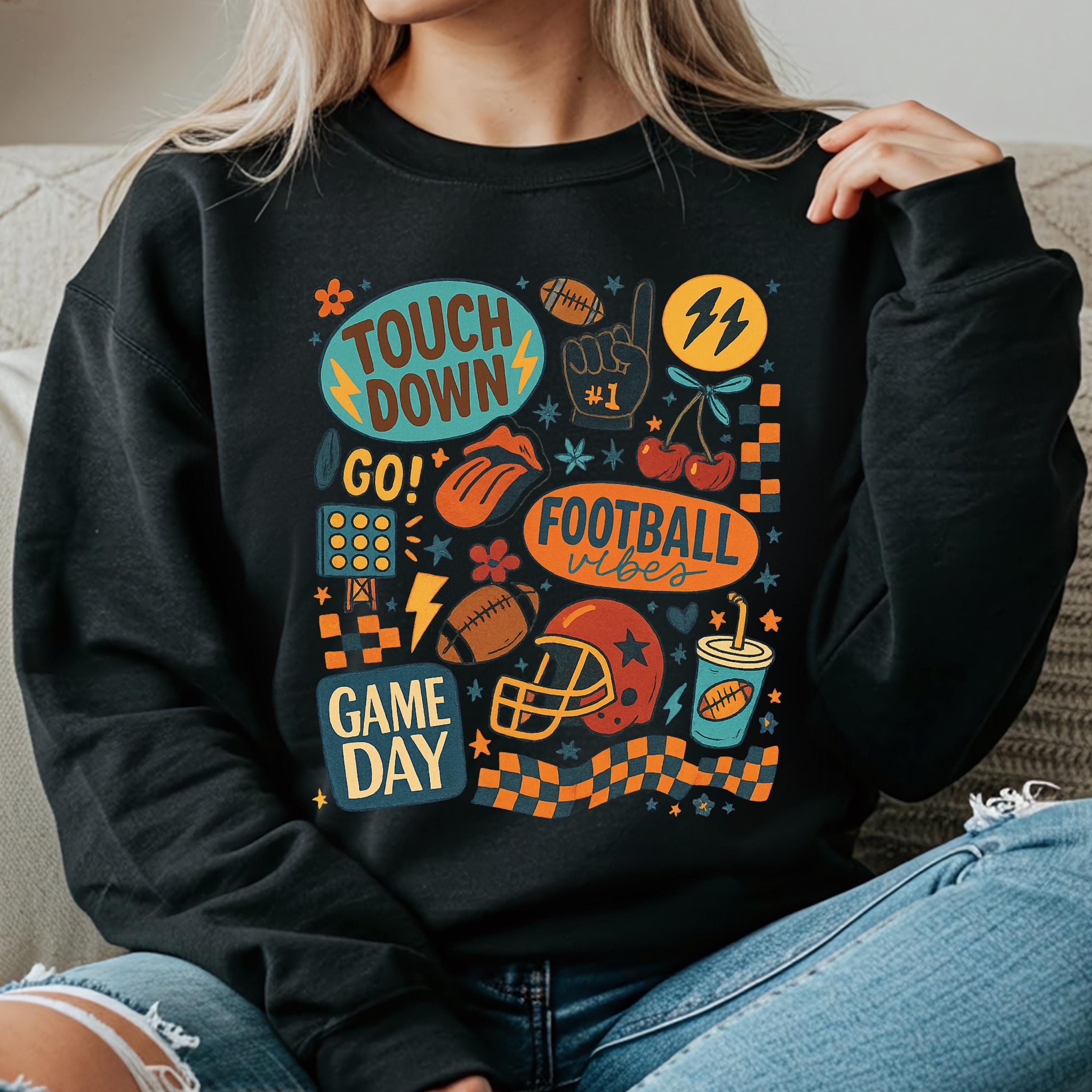 Game Day Football Sweatshirt – Unisex Cozy Crewneck