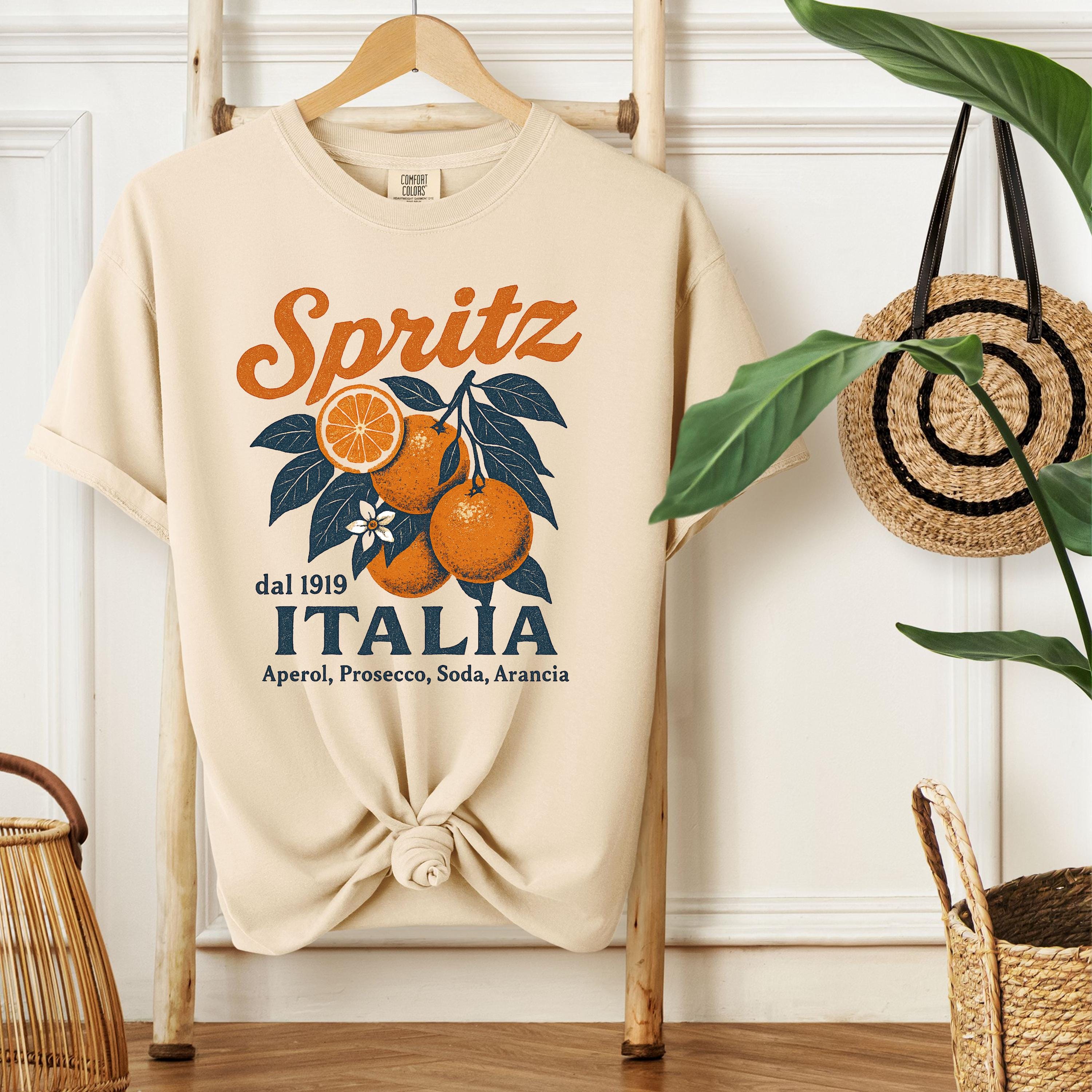 Italian Spritz Shirt – Retro Lemon Orange Tee