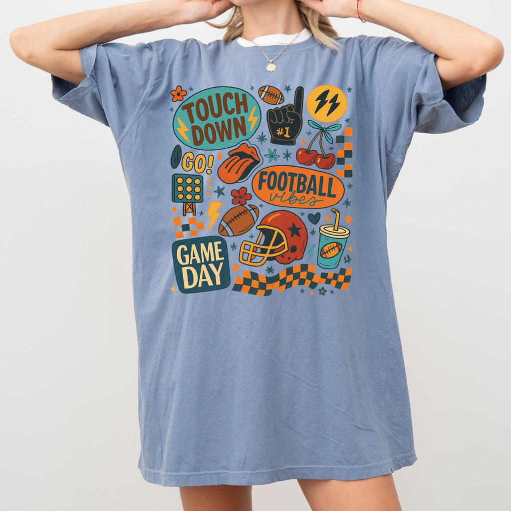 Football Mom Coquette Gameday Tee - Comfort Colors 1717