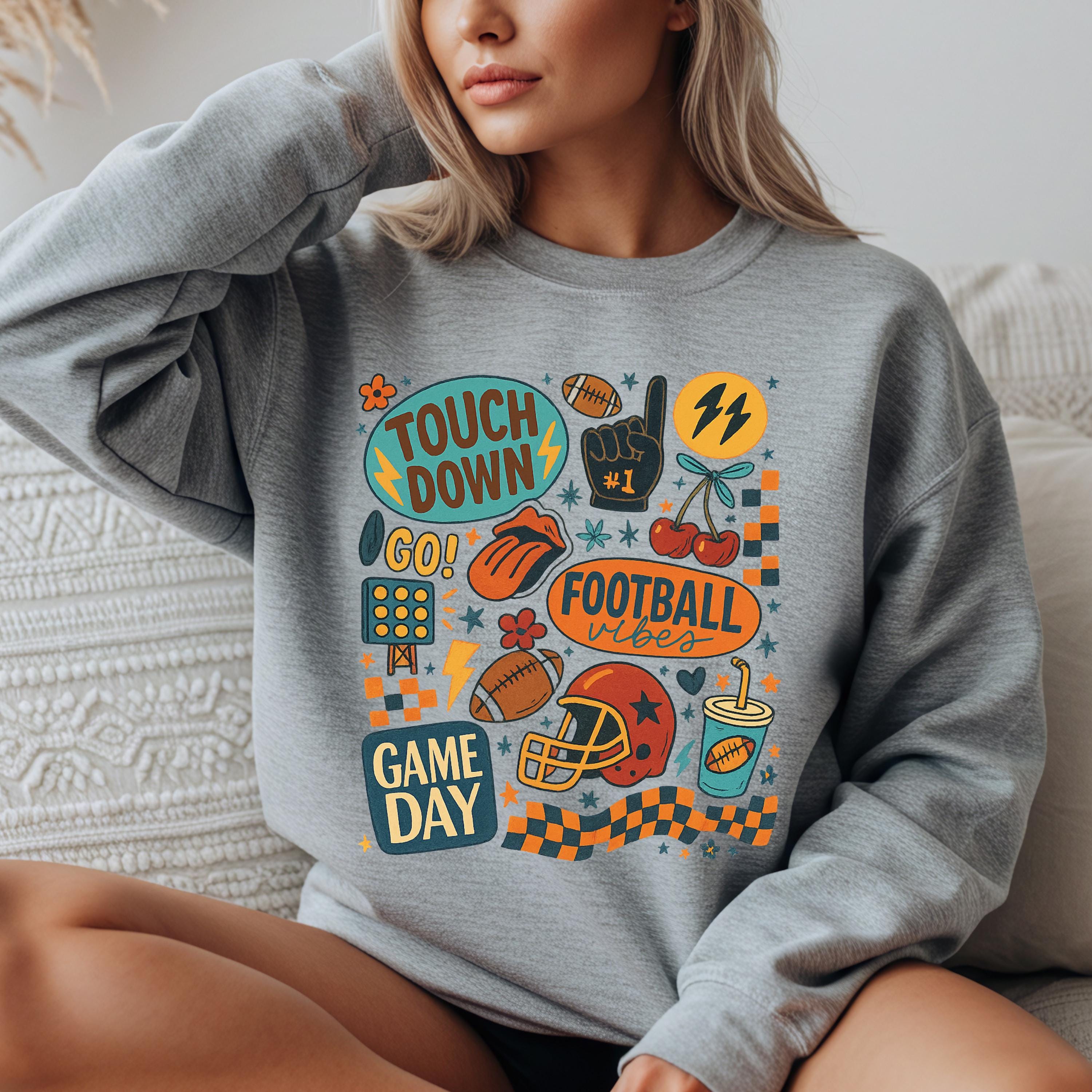 Game Day Football Sweatshirt – Unisex Cozy Crewneck