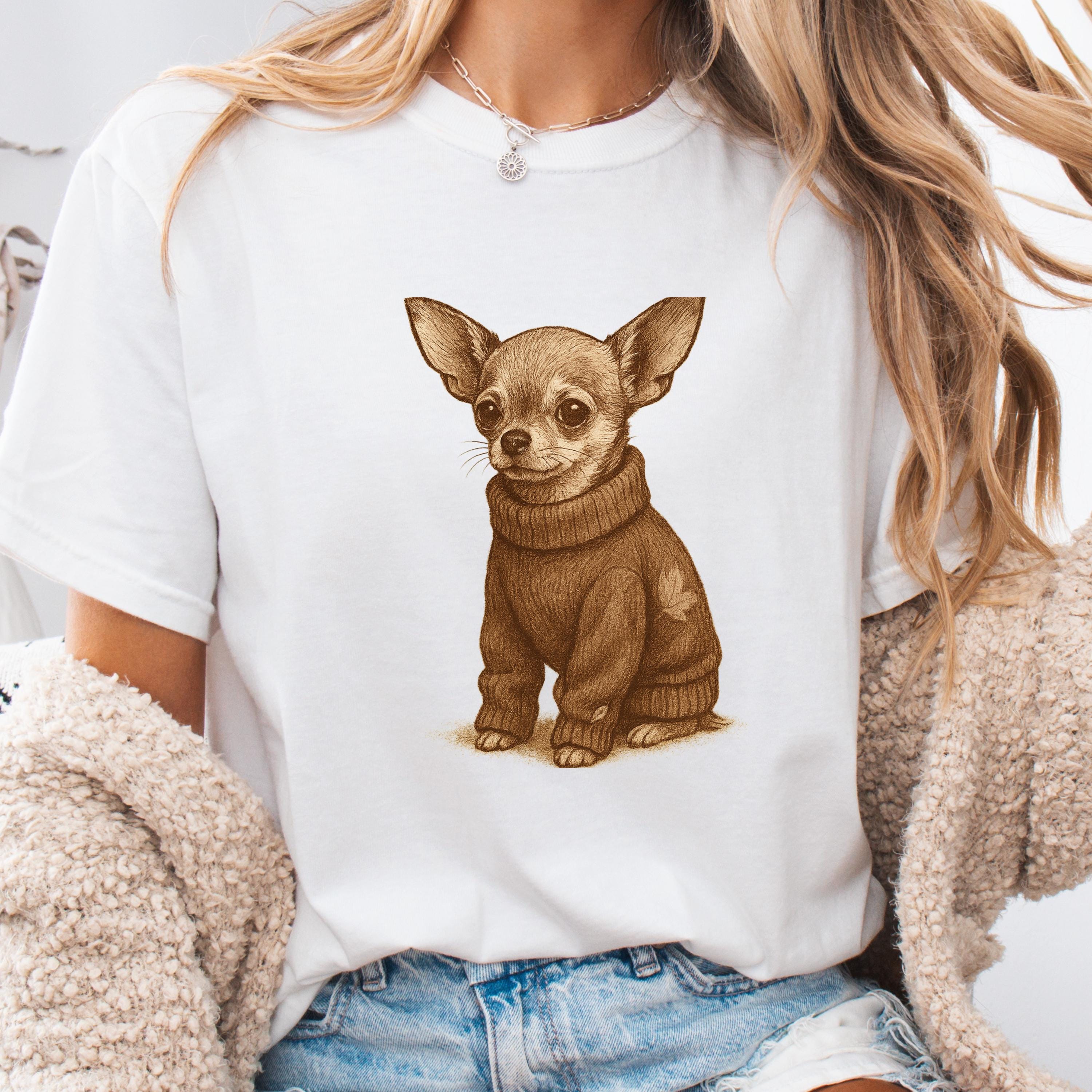 Chihuahua Vintage Dog Shirt • Dog Mom Gift • Comfort Colors 1717