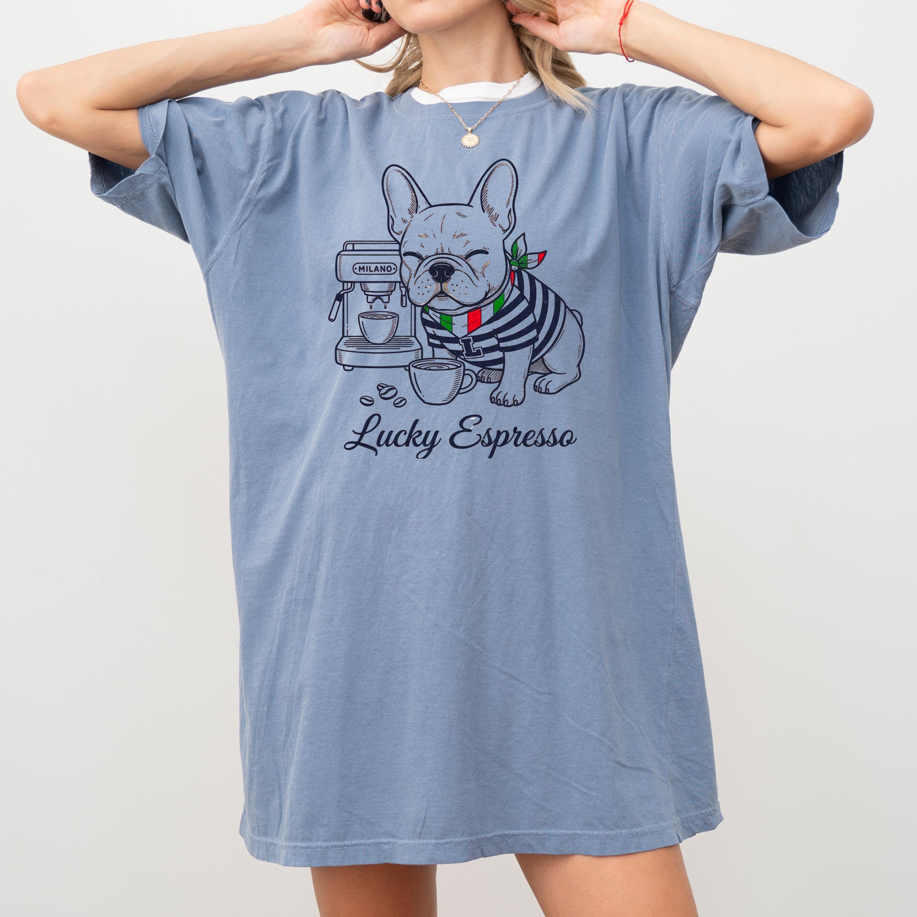 French Bulldog Coffee Lover Tee - Funny Dog Shirt