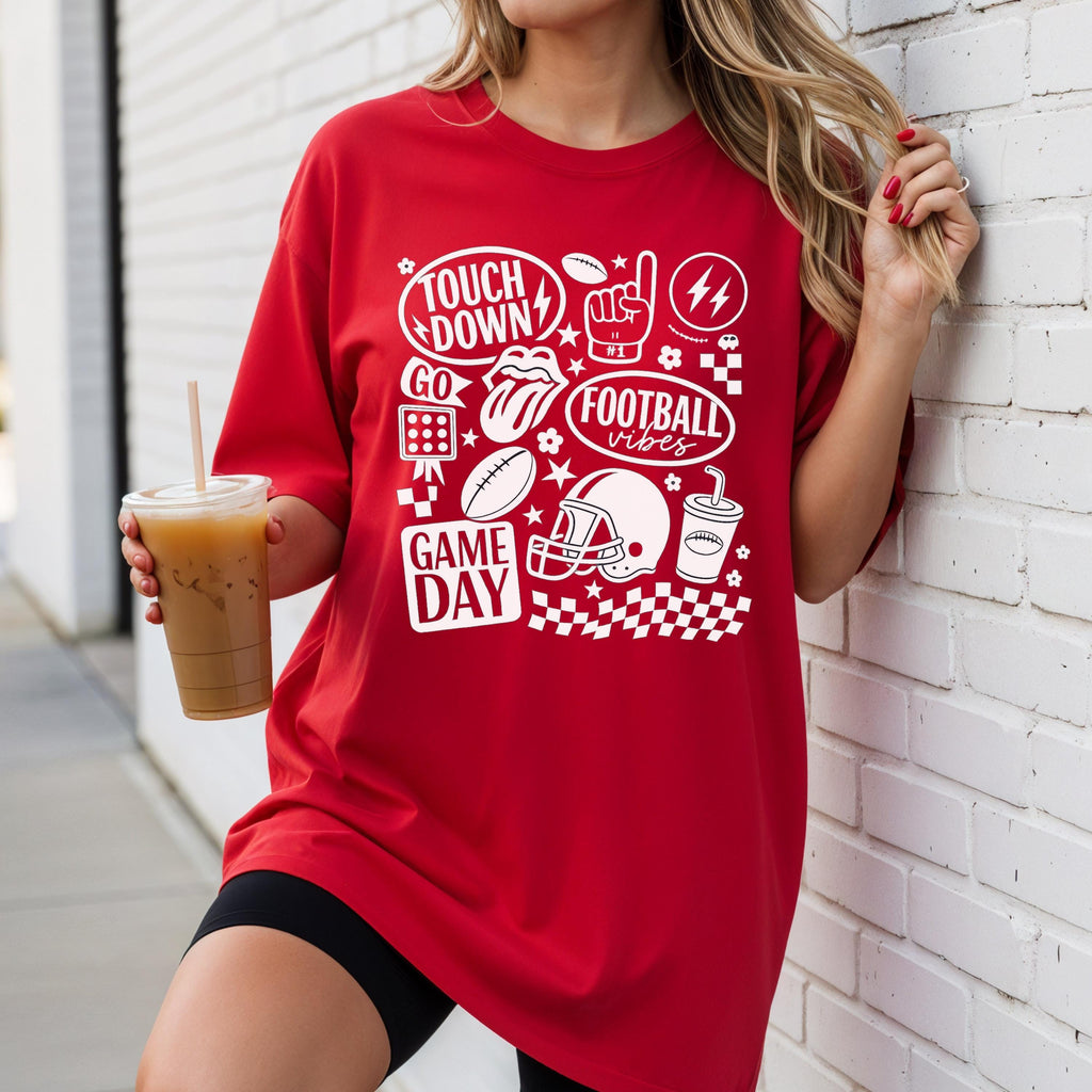 Comfort Colors Football Game Day T-Shirt: Unisex Touchdown Tee