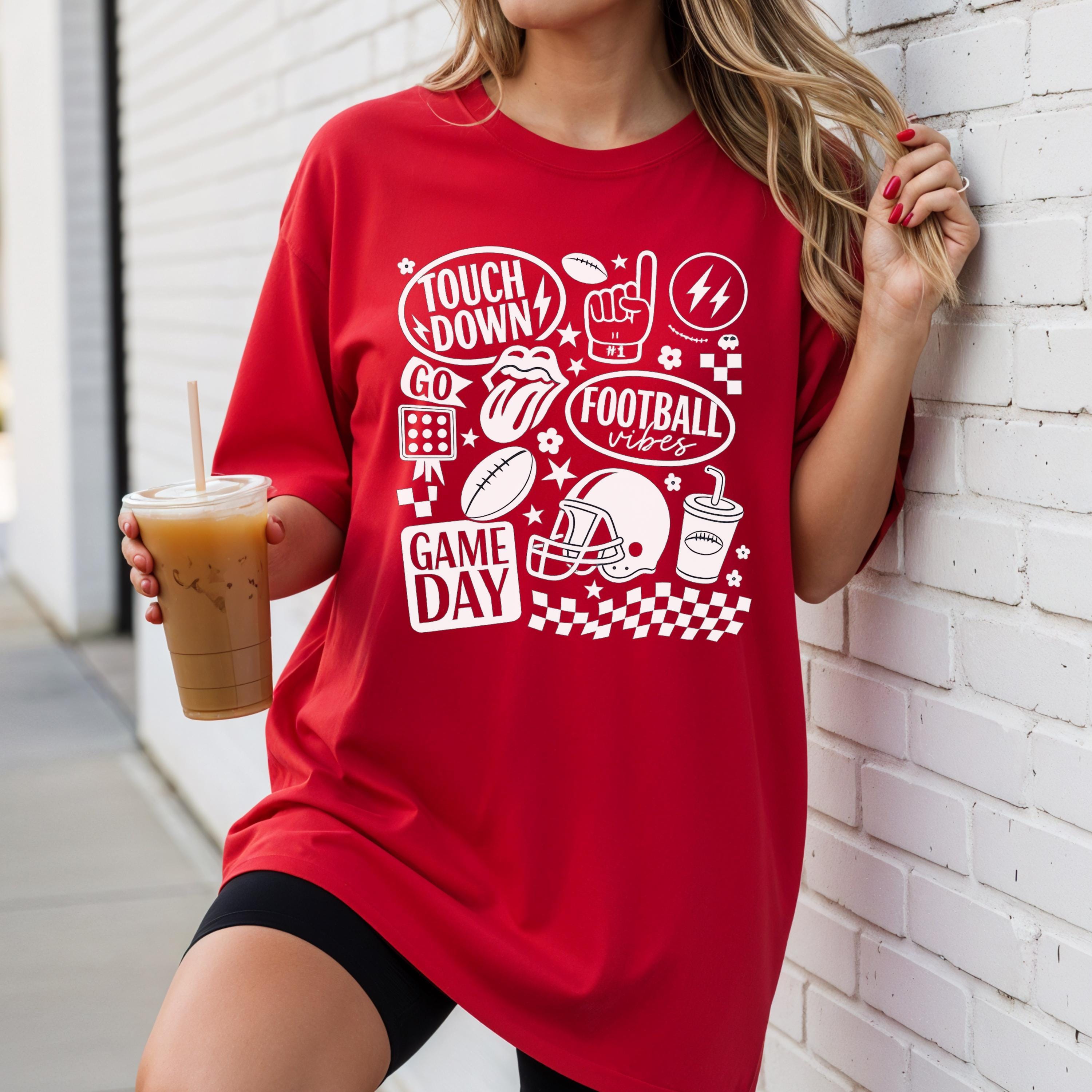 Comfort Colors Football Game Day T-Shirt: Unisex Touchdown Tee