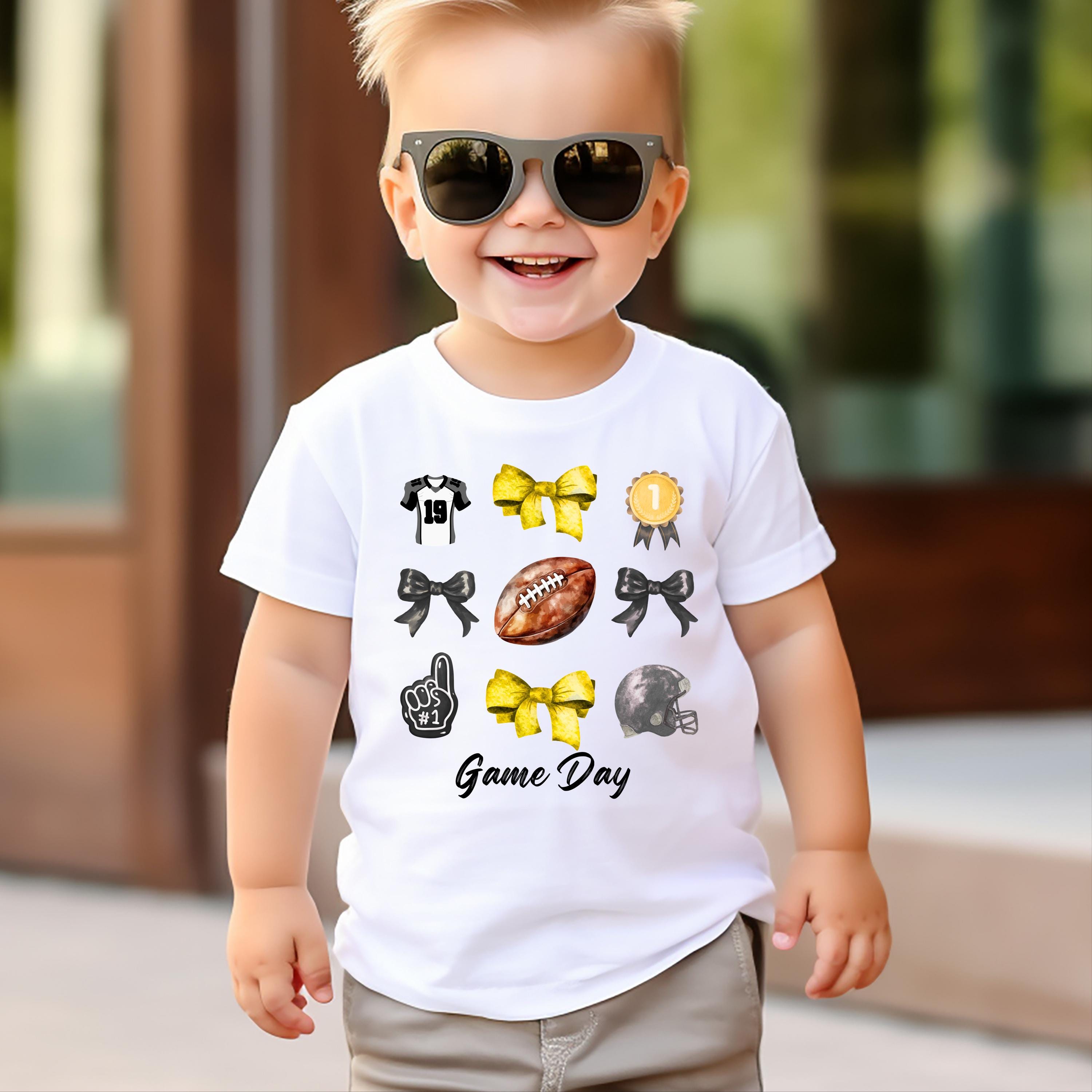 Football Kids Game Day Shirt, Bella Canvas 3001T