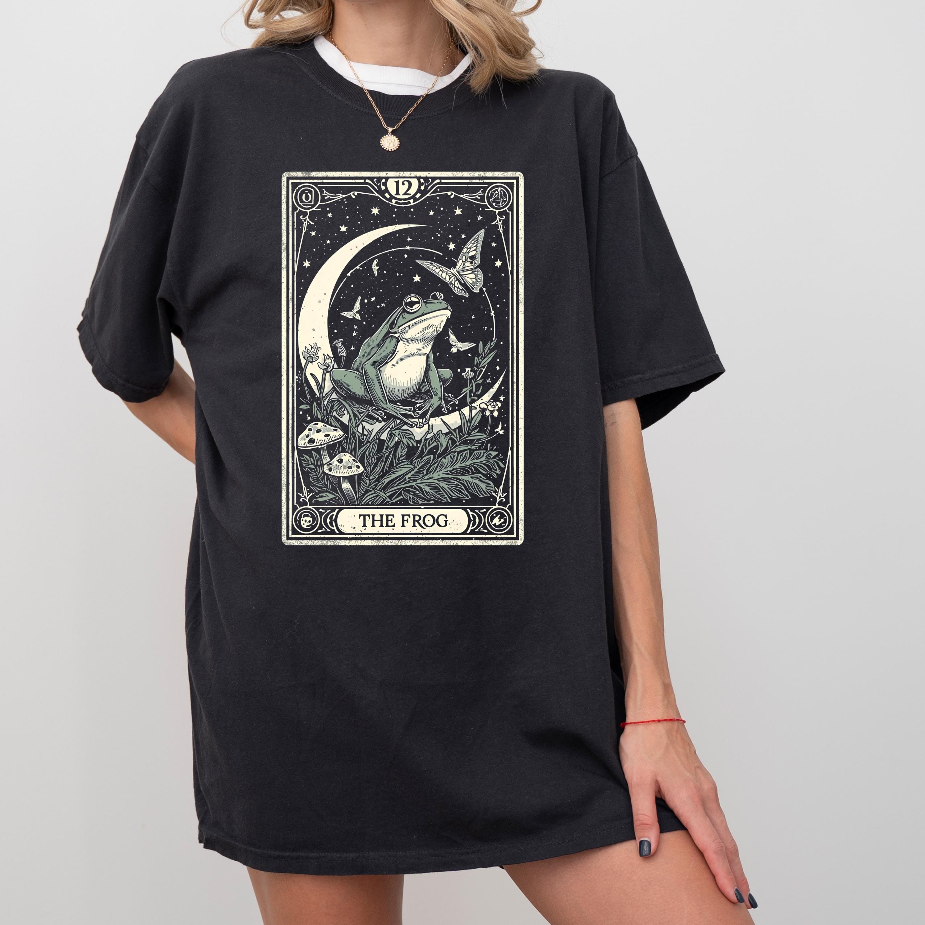 Frog & Mushroom Tarot Shirt | Moon Butterfly Tee