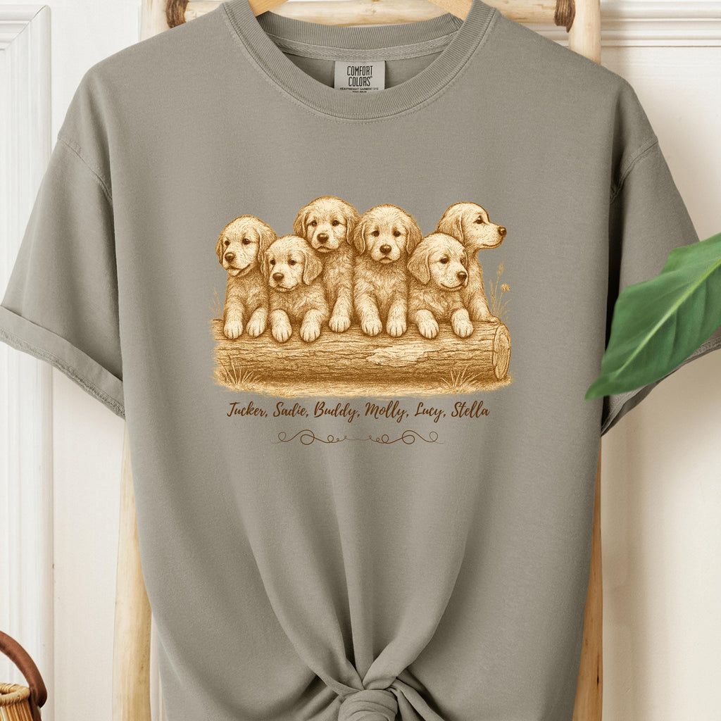 Vintage Golden Retriever Art Shirt – 90s Style Dog Lover Tee