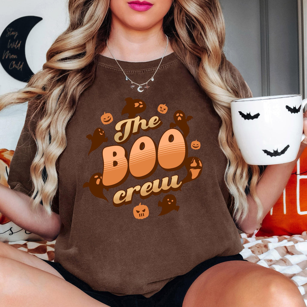 The Boo Crew - Halloween Ghosts T-Shirt, pumpkins shirt