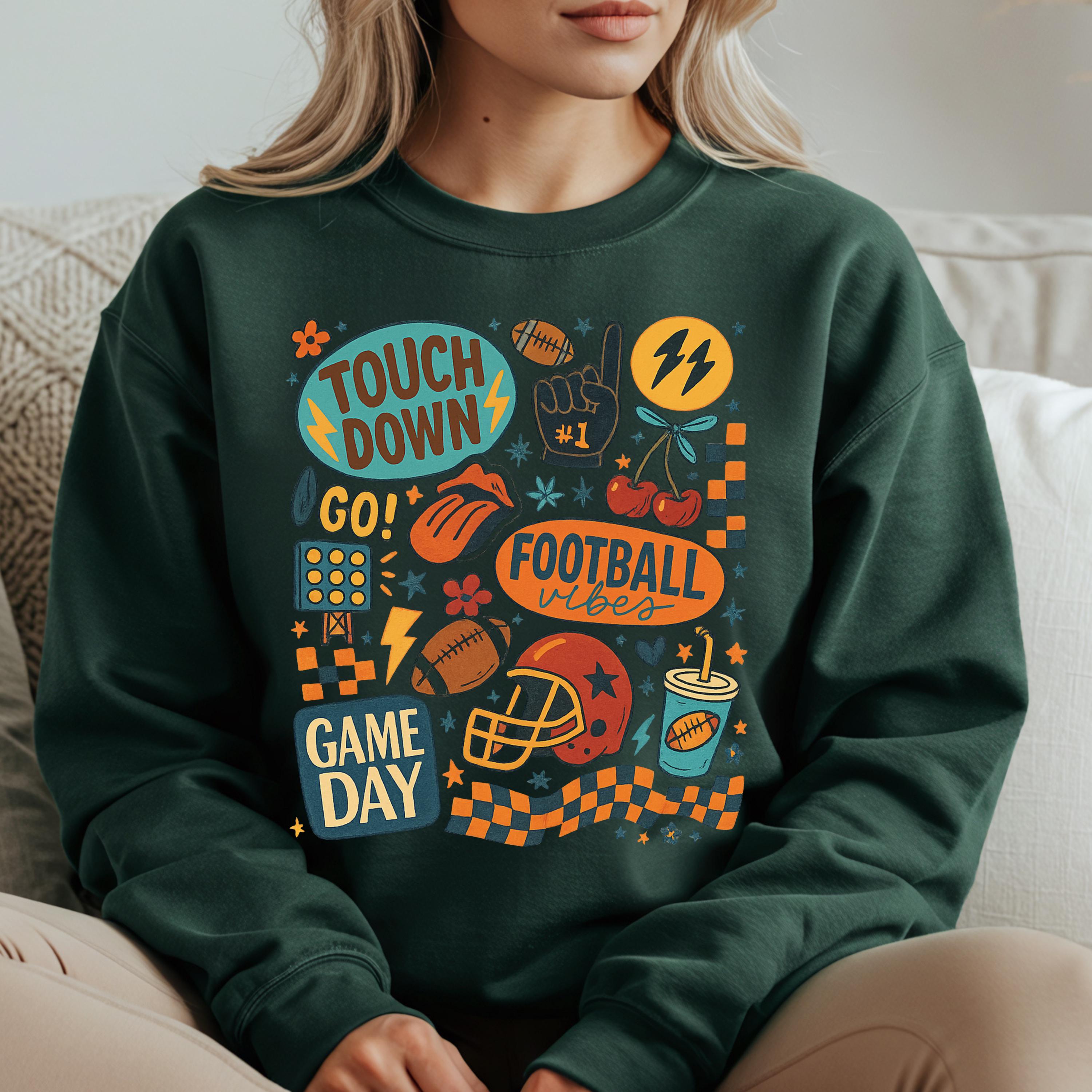 Game Day Football Sweatshirt – Unisex Cozy Crewneck