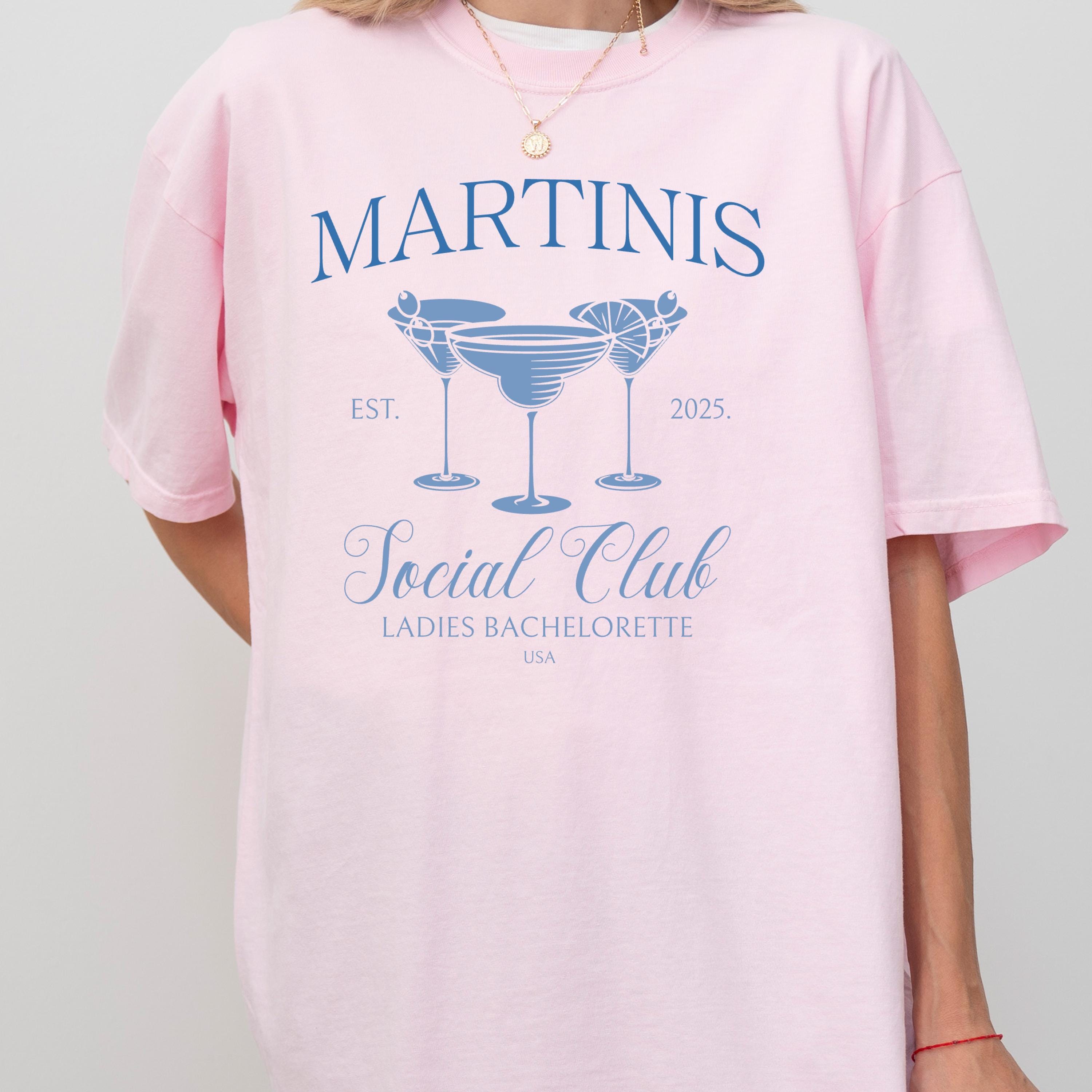 Martinis Social Club, Bachelorette party- Bride Crew Tee, Sorority Shirt