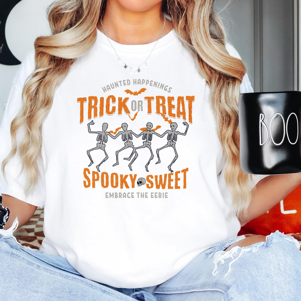 Dancing Skeletons Halloween Tee - Comfort Colors 1717