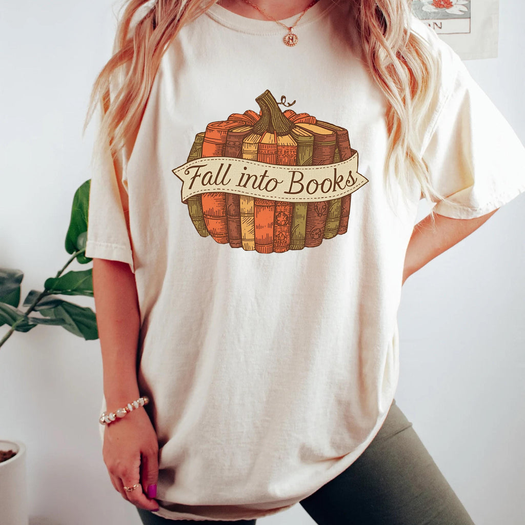 Comfort Colors Fall Book Shirt | Book Lover Gift