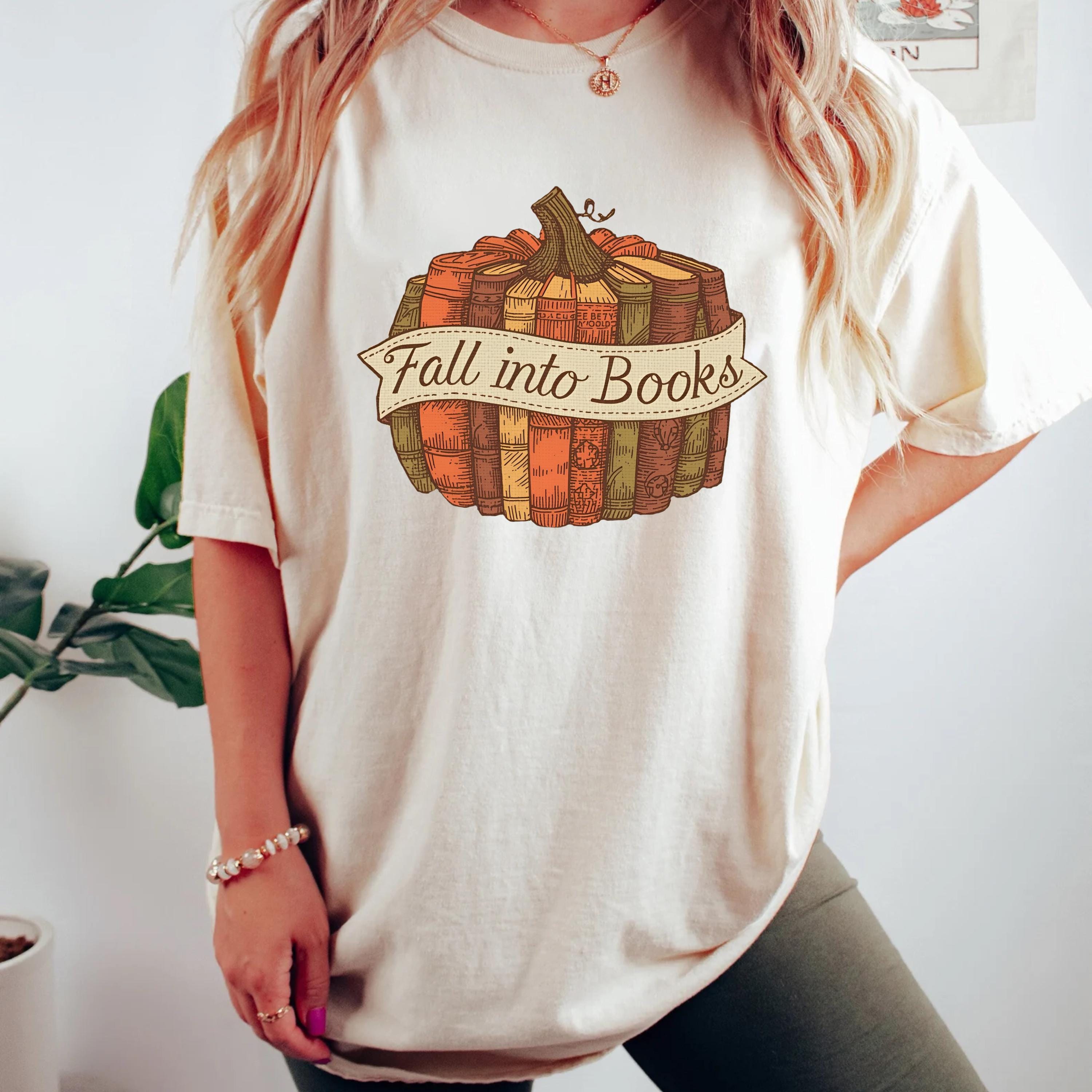 Comfort Colors Fall Book Shirt | Book Lover Gift