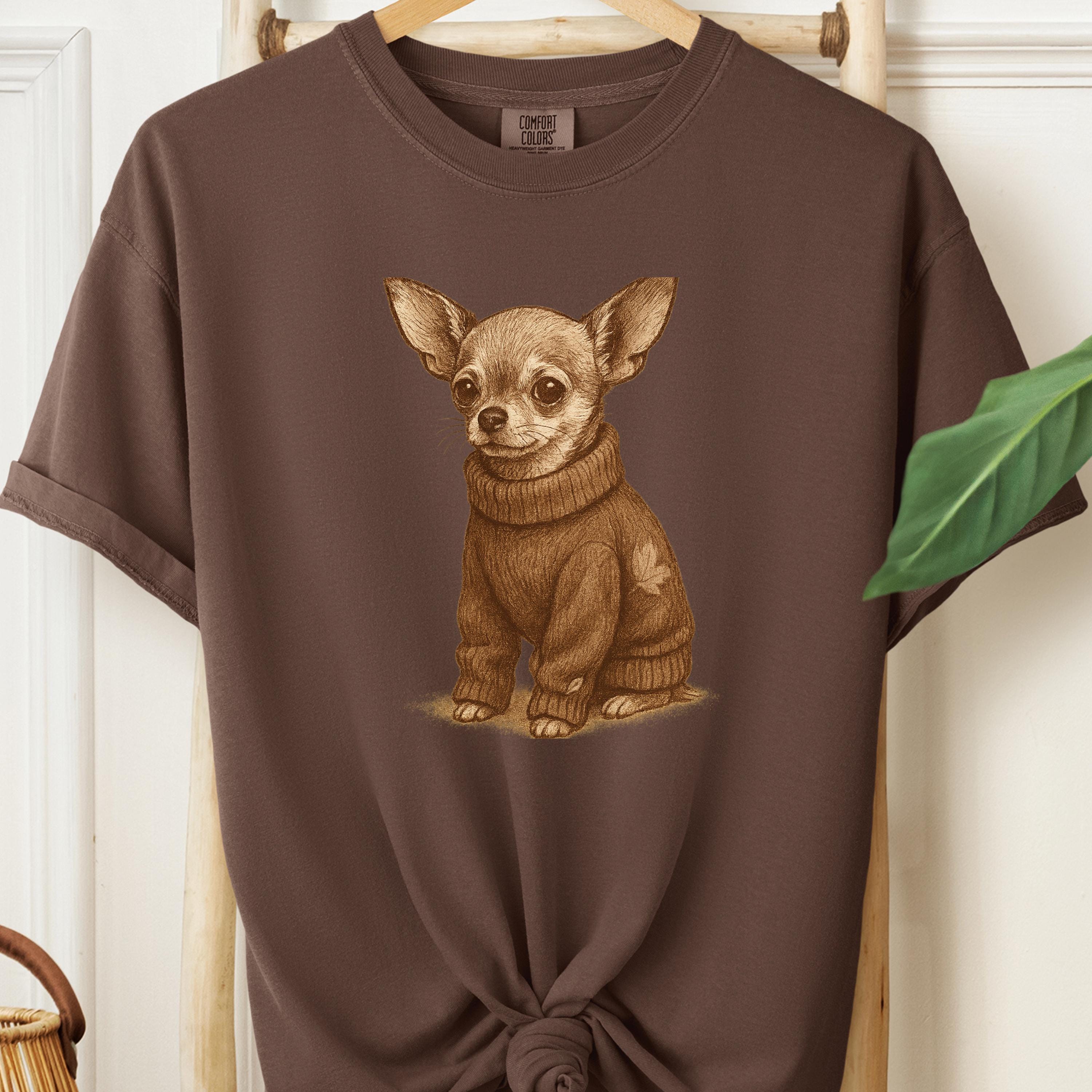 Chihuahua Vintage Dog Shirt • Dog Mom Gift • Comfort Colors 1717