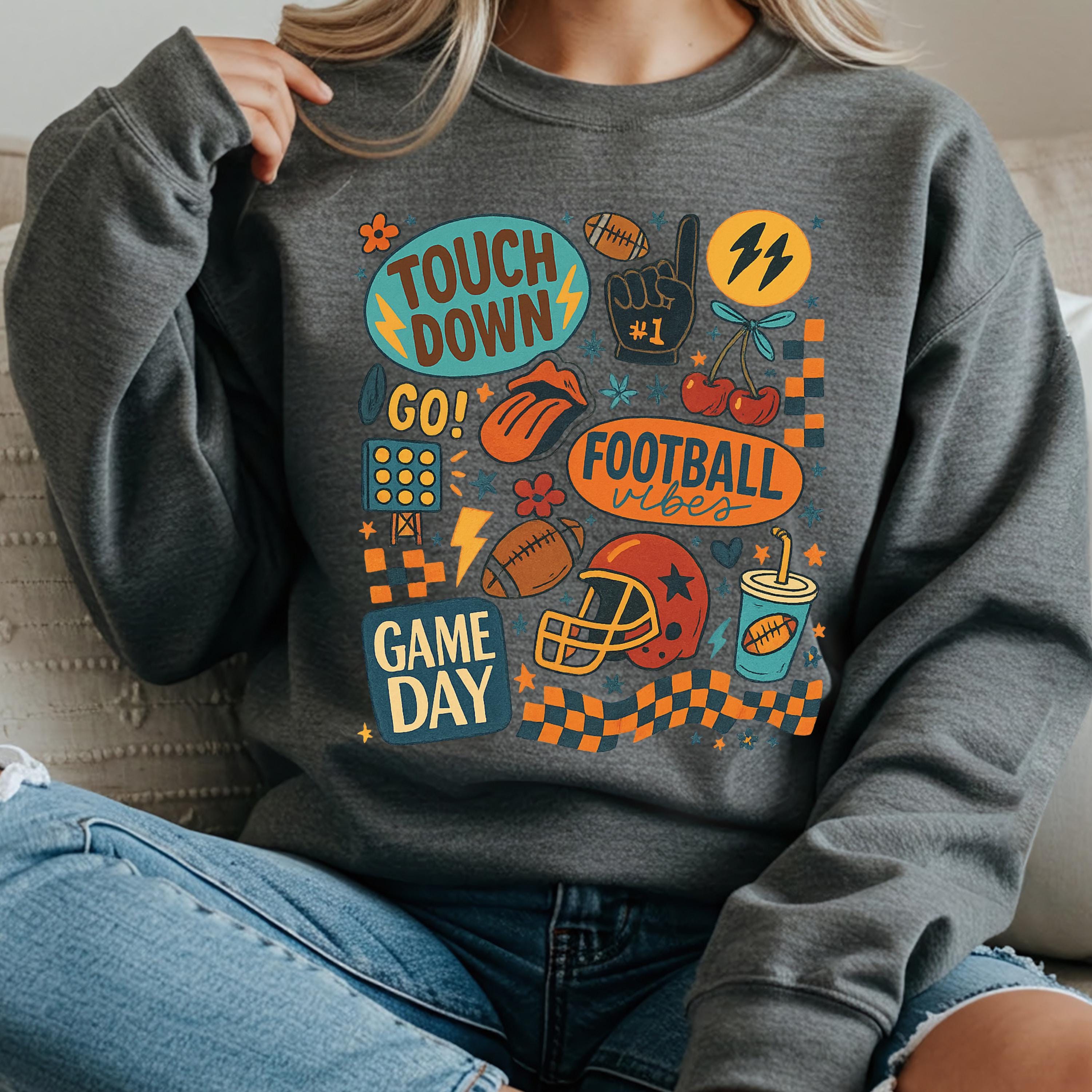 Game Day Football Sweatshirt – Unisex Cozy Crewneck