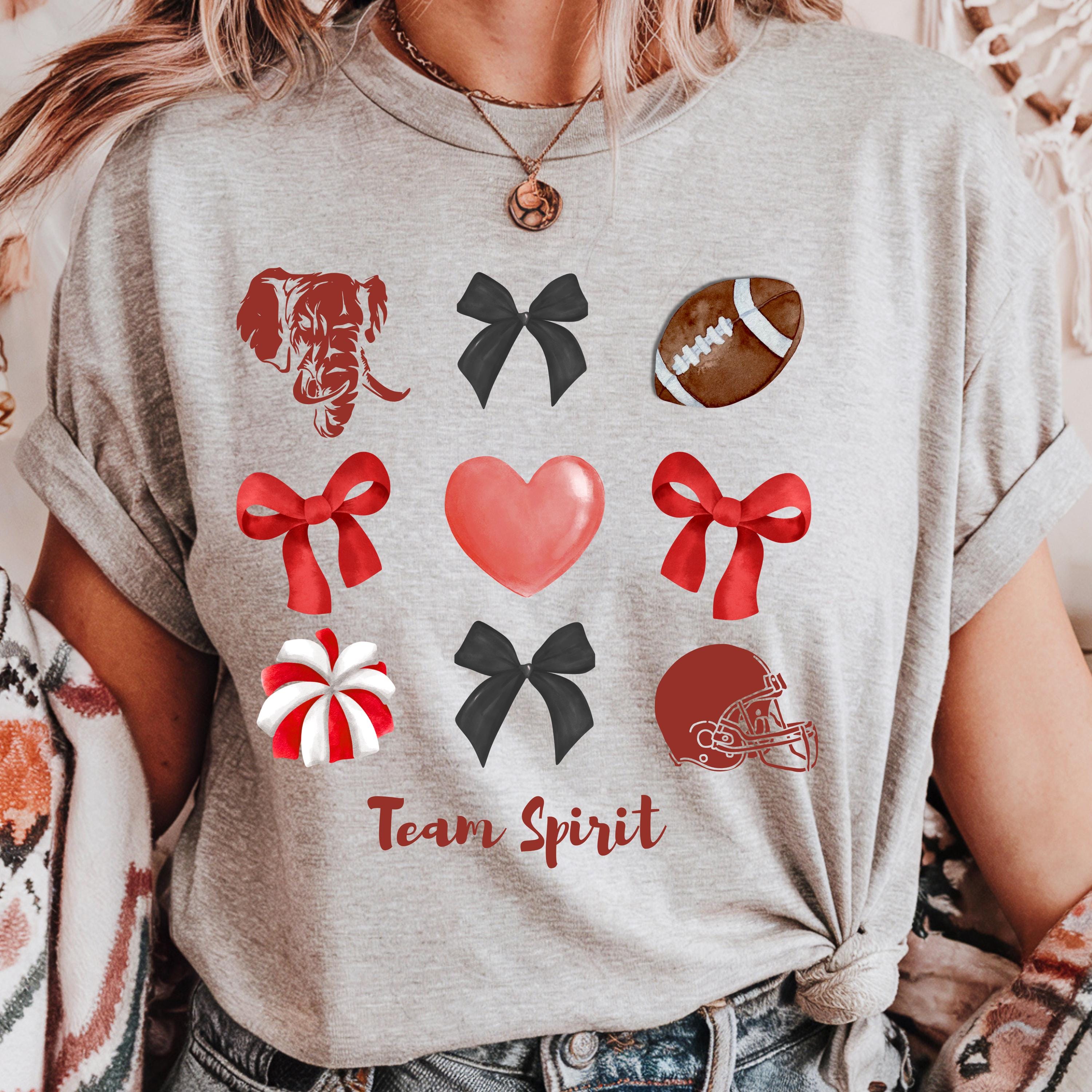 Game Day Football Shirt | School Spirit Tee | Red Black