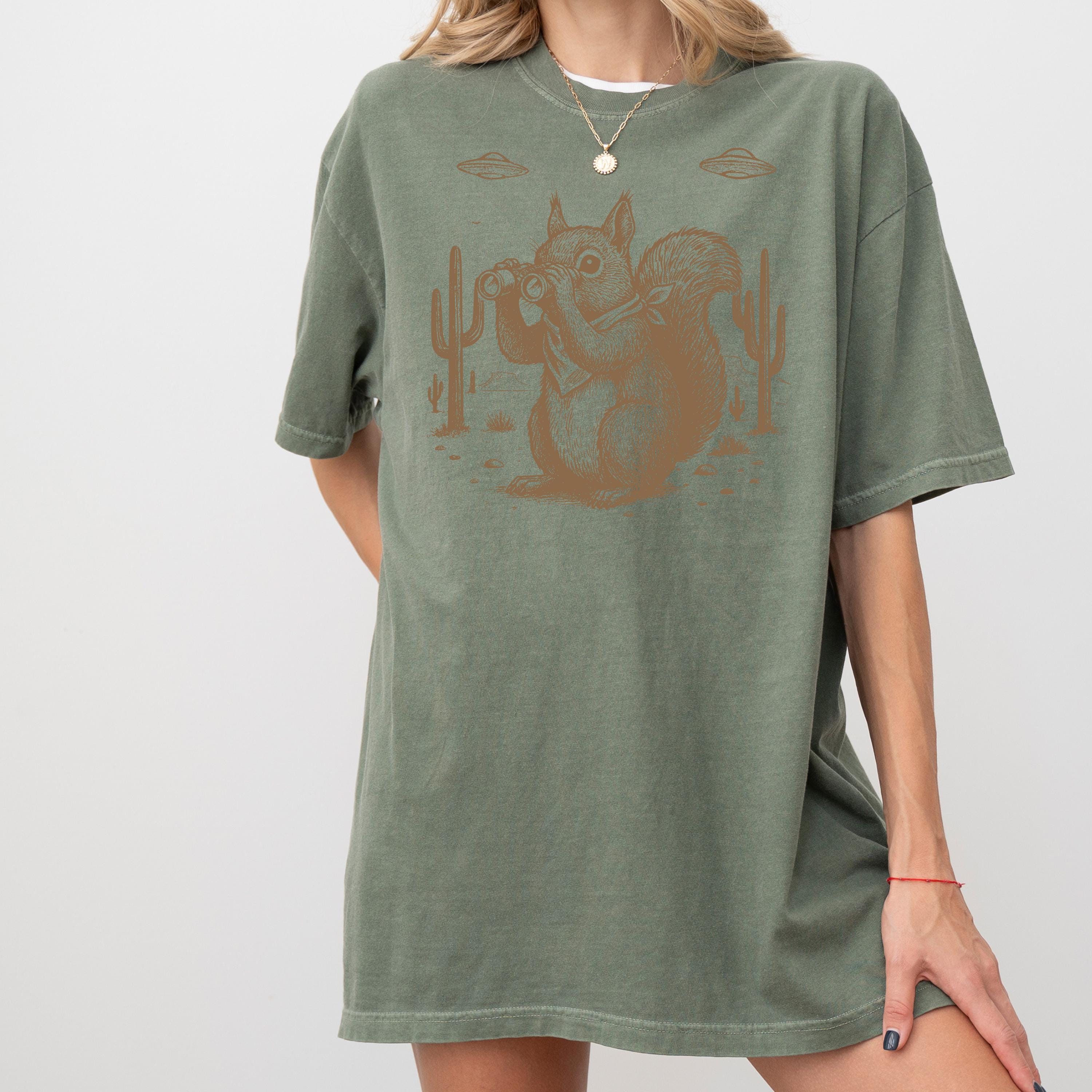 Space Cowboy Squirrel Tee | Comfort Colors 1717 UFO Art