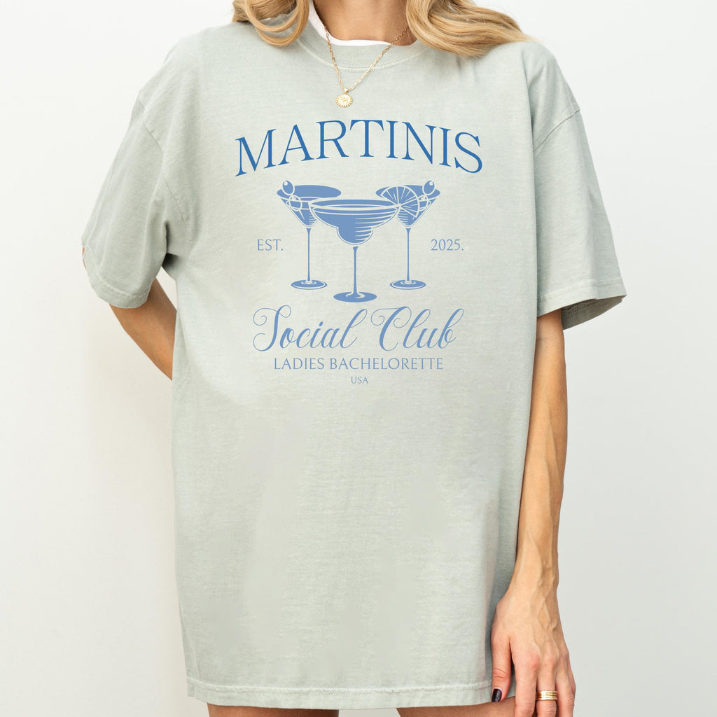 Martinis Social Club, Bachelorette party- Bride Crew Tee, Sorority Shirt