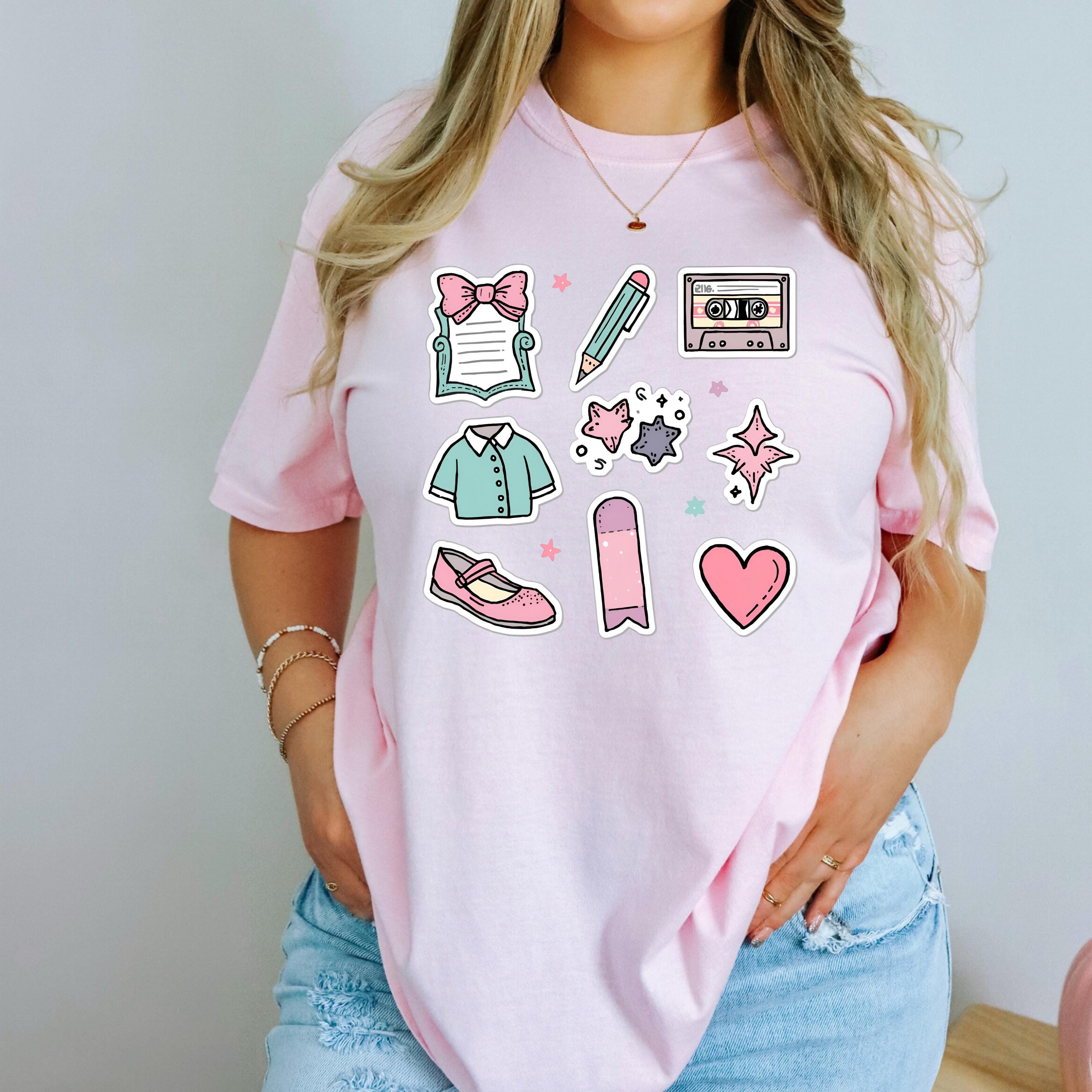 Pastel Kawaii Teacher Shirt - Back to School Pencil Tee