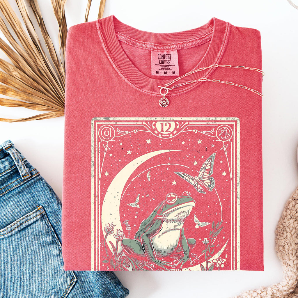 Frog & Mushroom Tarot Shirt | Moon Butterfly Tee