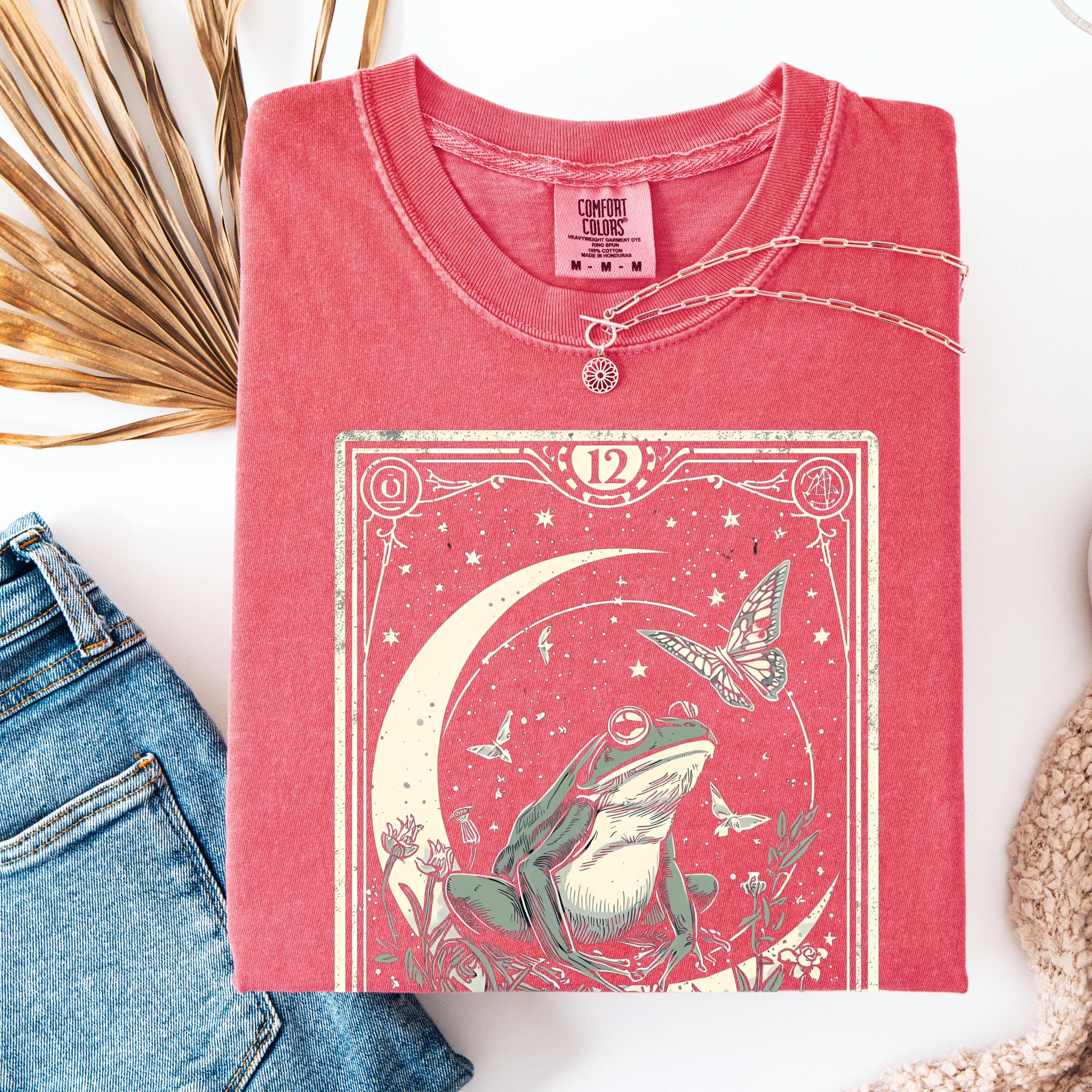 Frog & Mushroom Tarot Shirt | Moon Butterfly Tee