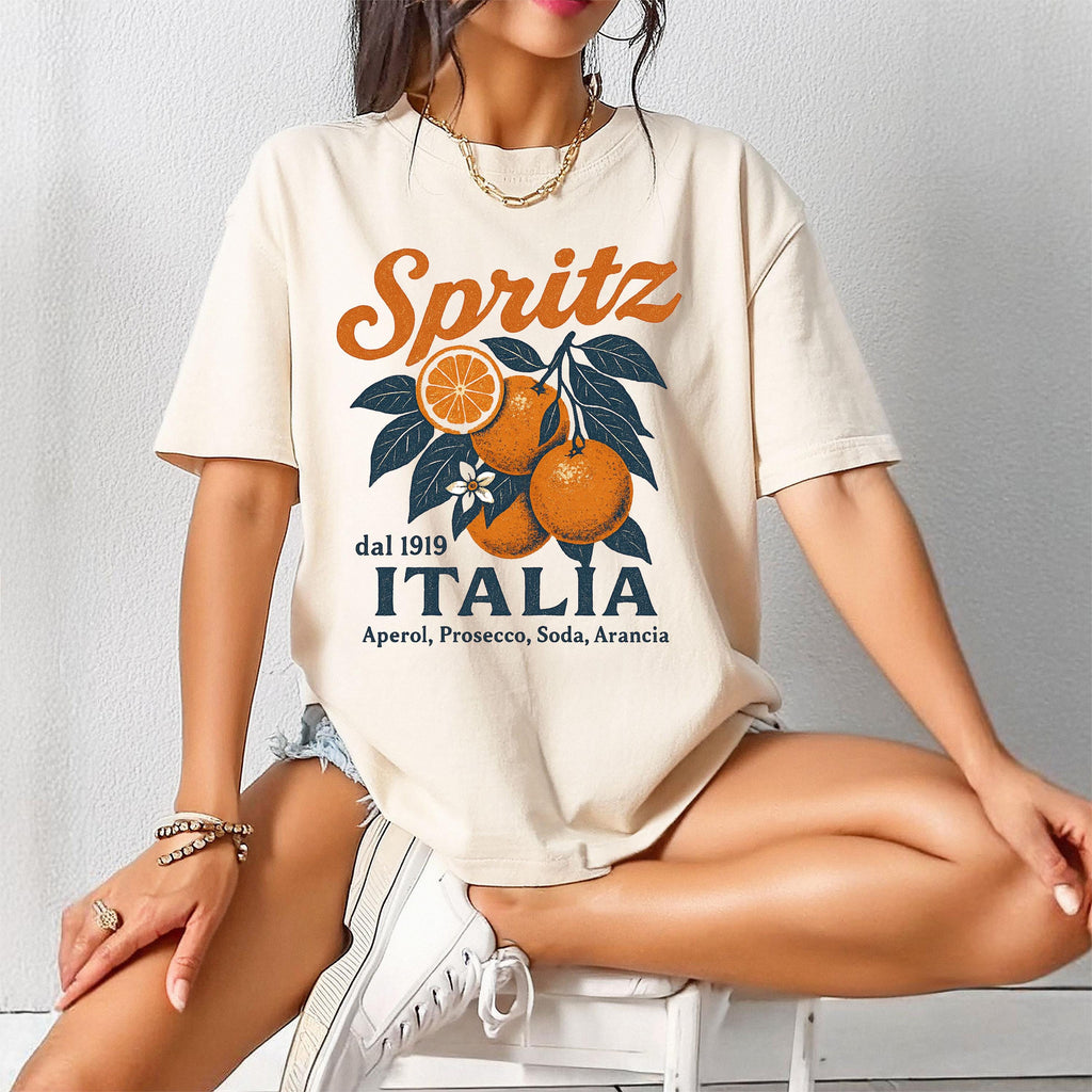 Italian Spritz Shirt – Retro Lemon Orange Tee