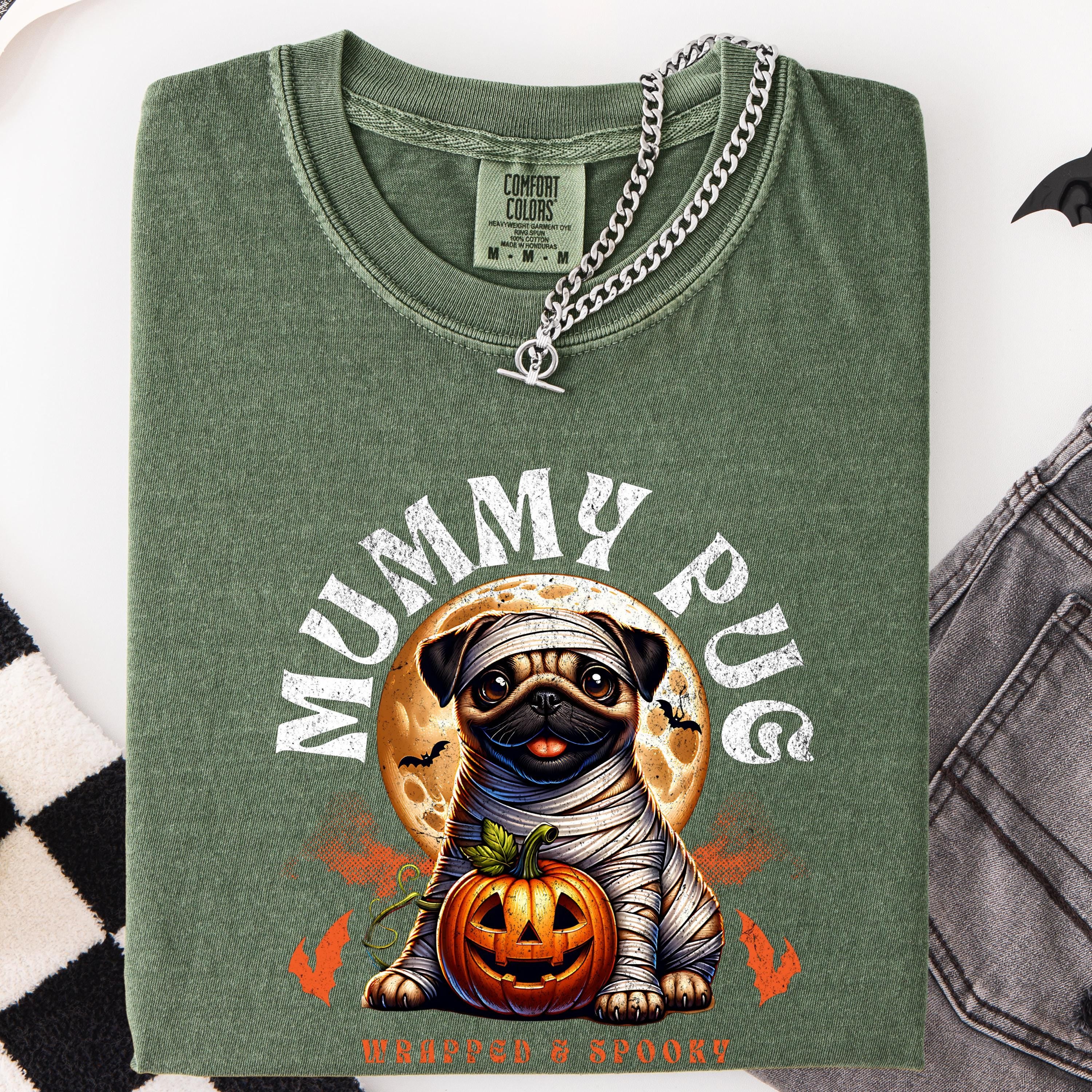 Mummy Pug Halloween Shirt – Funny Dog Tee