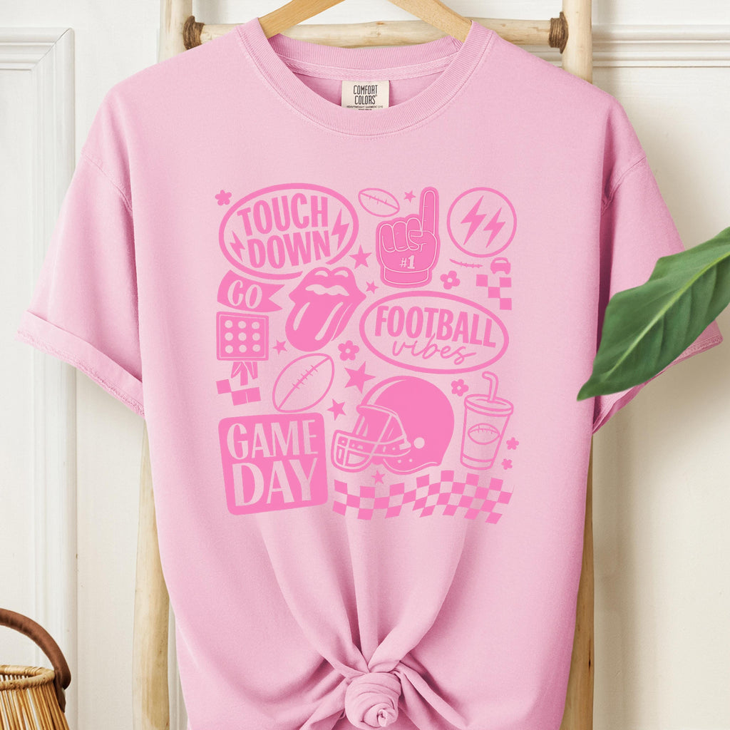 Comfort Colors Football Game Day T-Shirt: Unisex Touchdown Tee