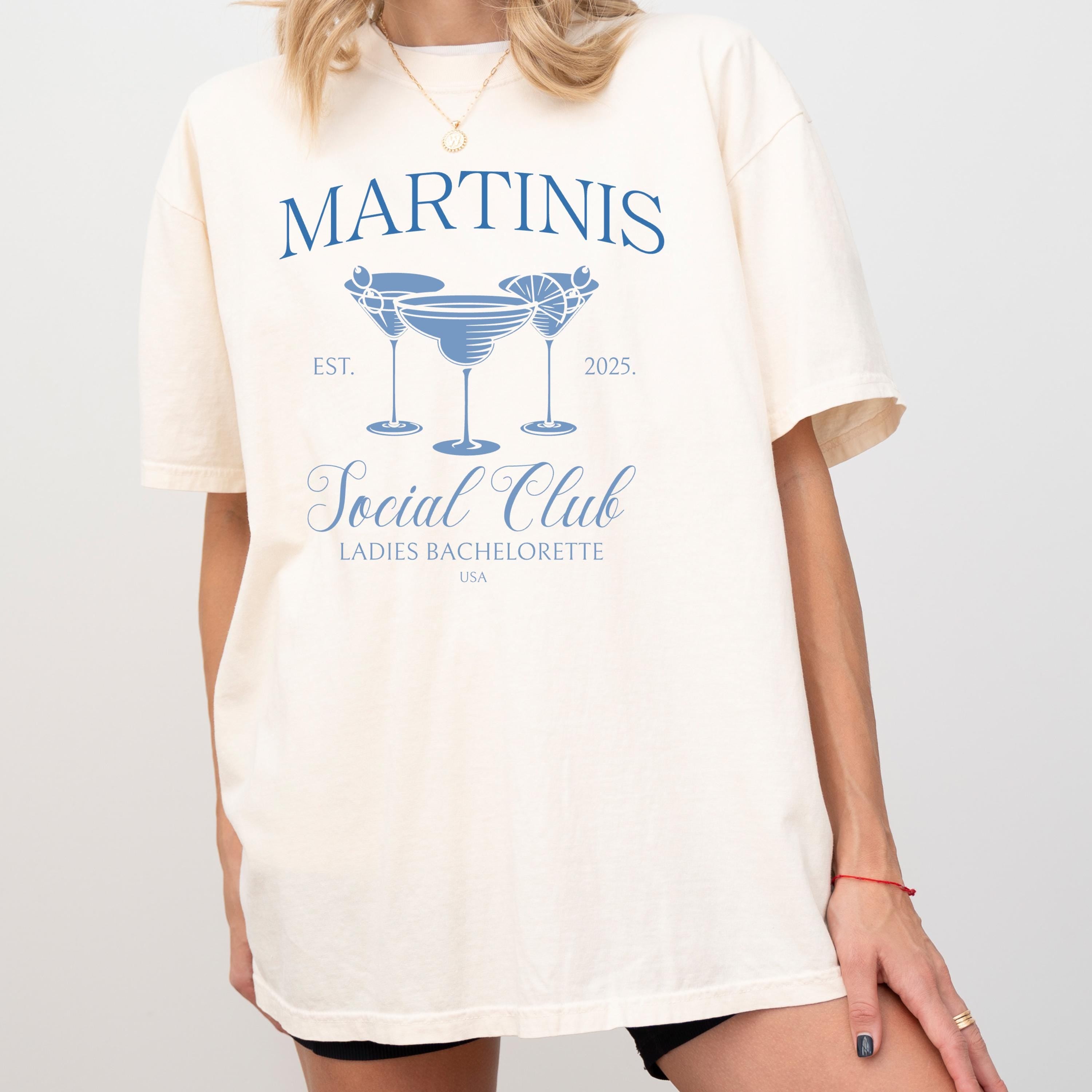 Martinis Social Club, Bachelorette party- Bride Crew Tee, Sorority Shirt