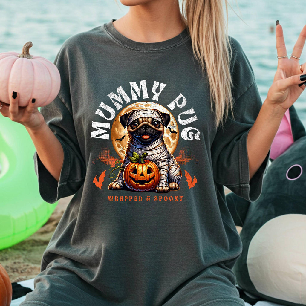 Mummy Pug Halloween Shirt – Funny Dog Tee