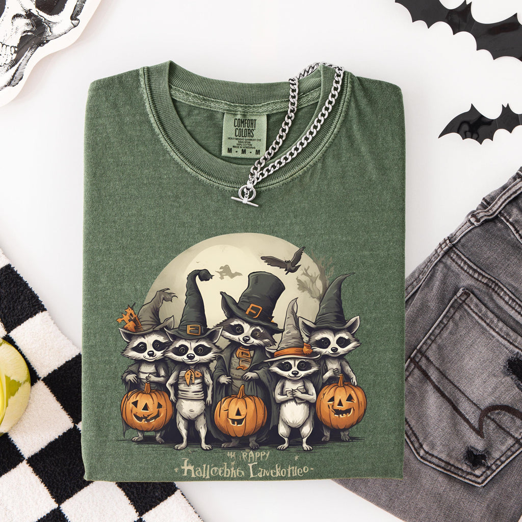 Spooky Raccoon  - Funny Halloween Tee