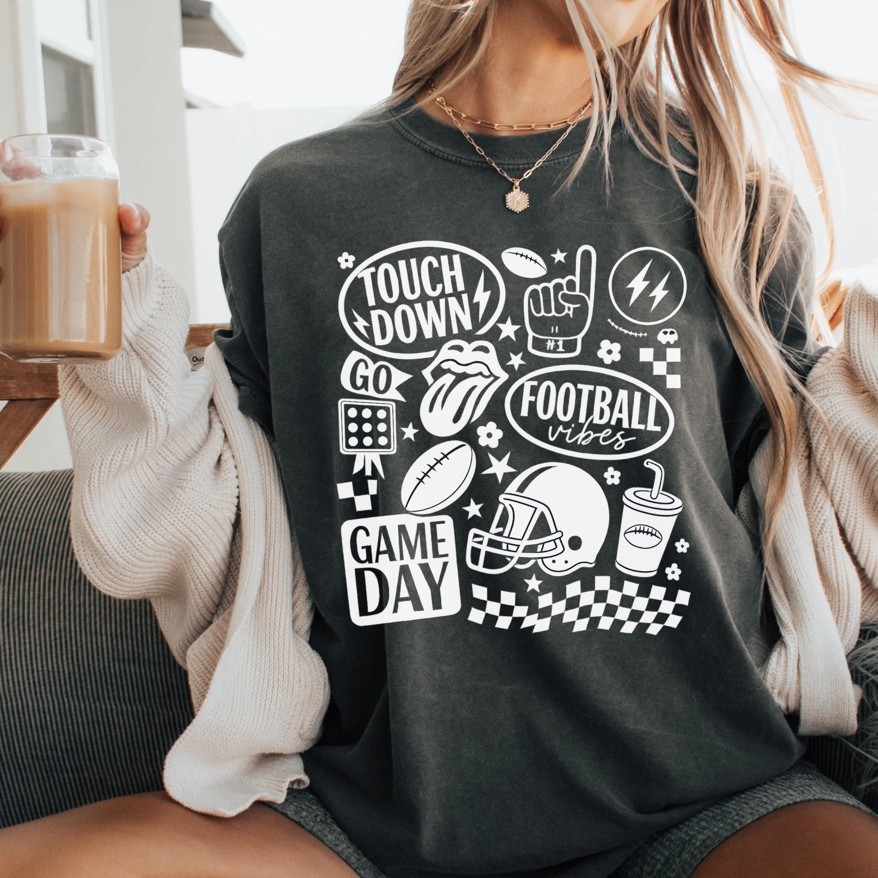 Comfort Colors Football Game Day T-Shirt: Unisex Touchdown Tee