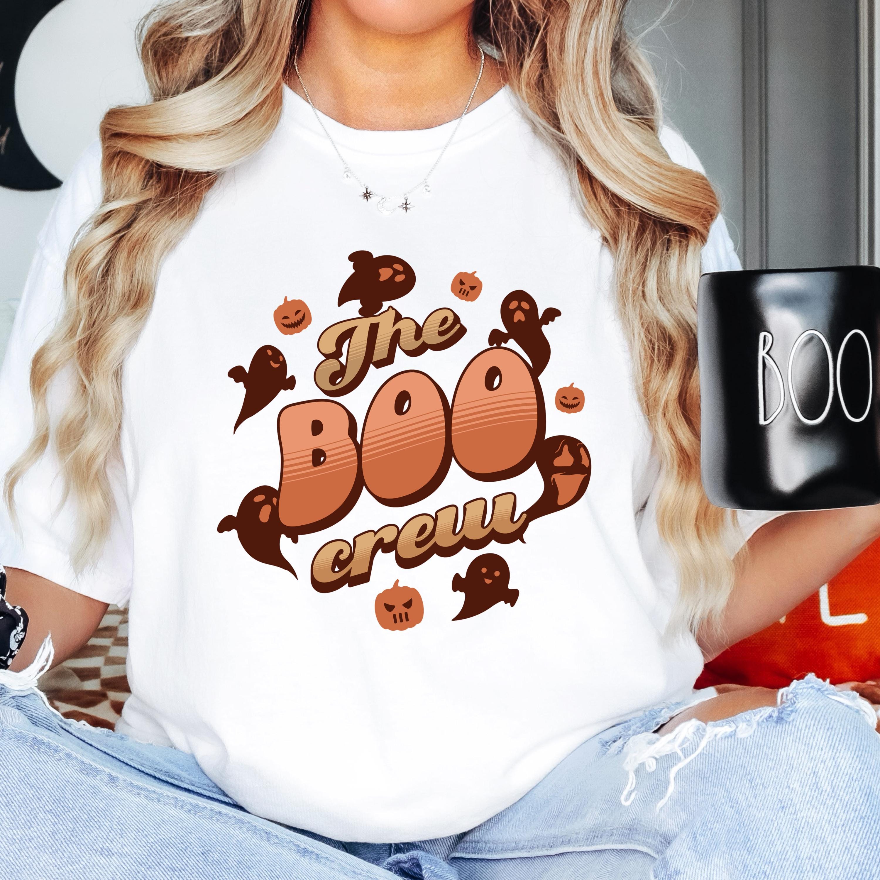 The Boo Crew - Halloween Ghosts T-Shirt, pumpkins shirt